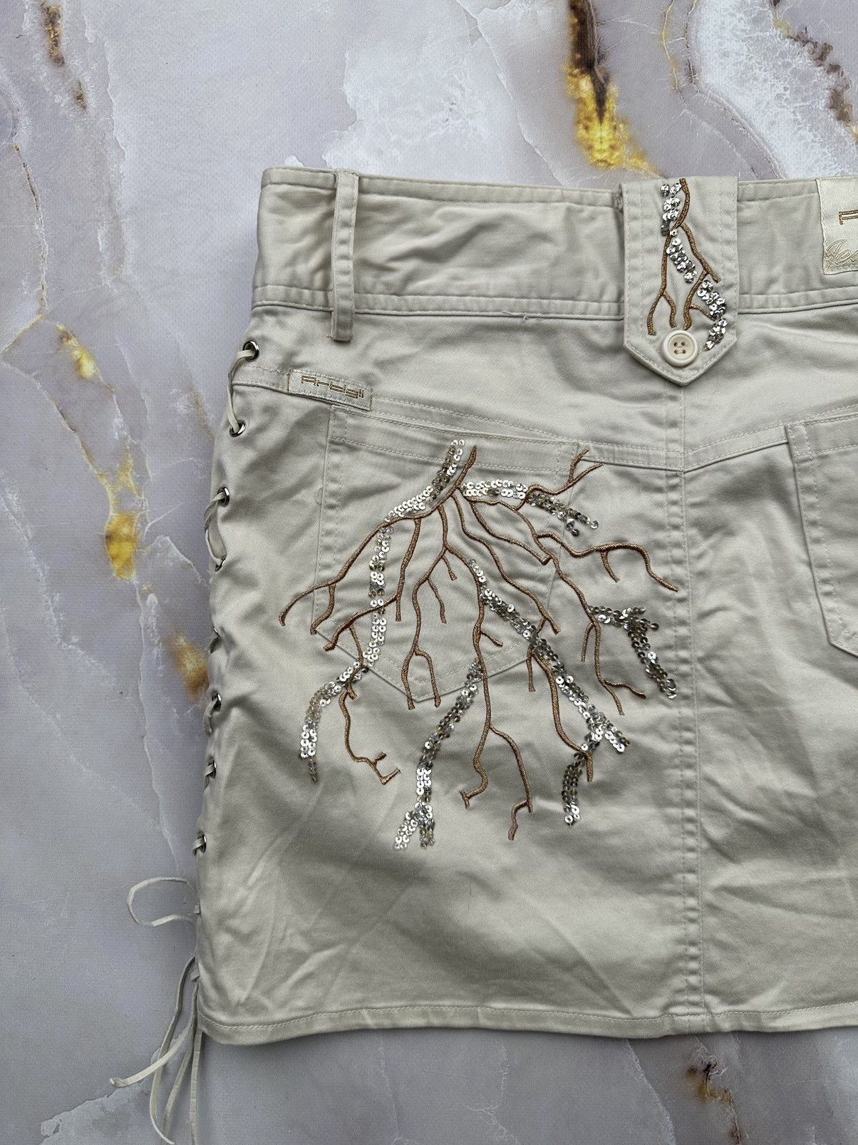 Japanese Brand Vintage Mini Skirt Size 26" / US 2 / IT 38 - 8 Thumbnail