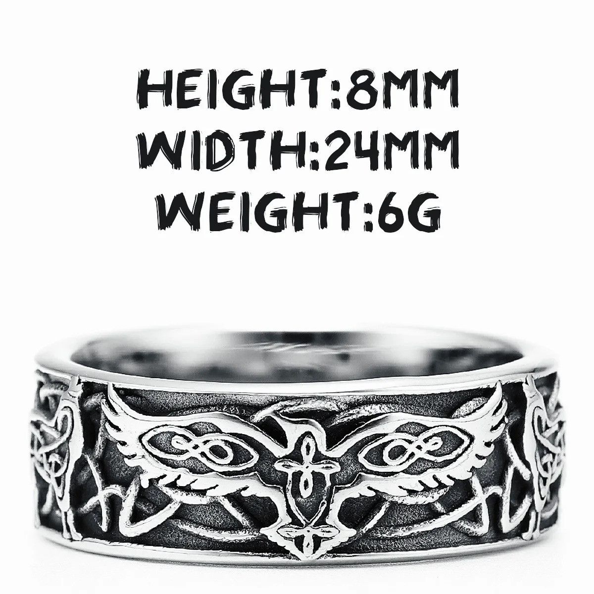 Jewelry Phoenix Totem Ring Streetwear Jewelry Fashion Gift Size ONE SIZE - 8 Thumbnail