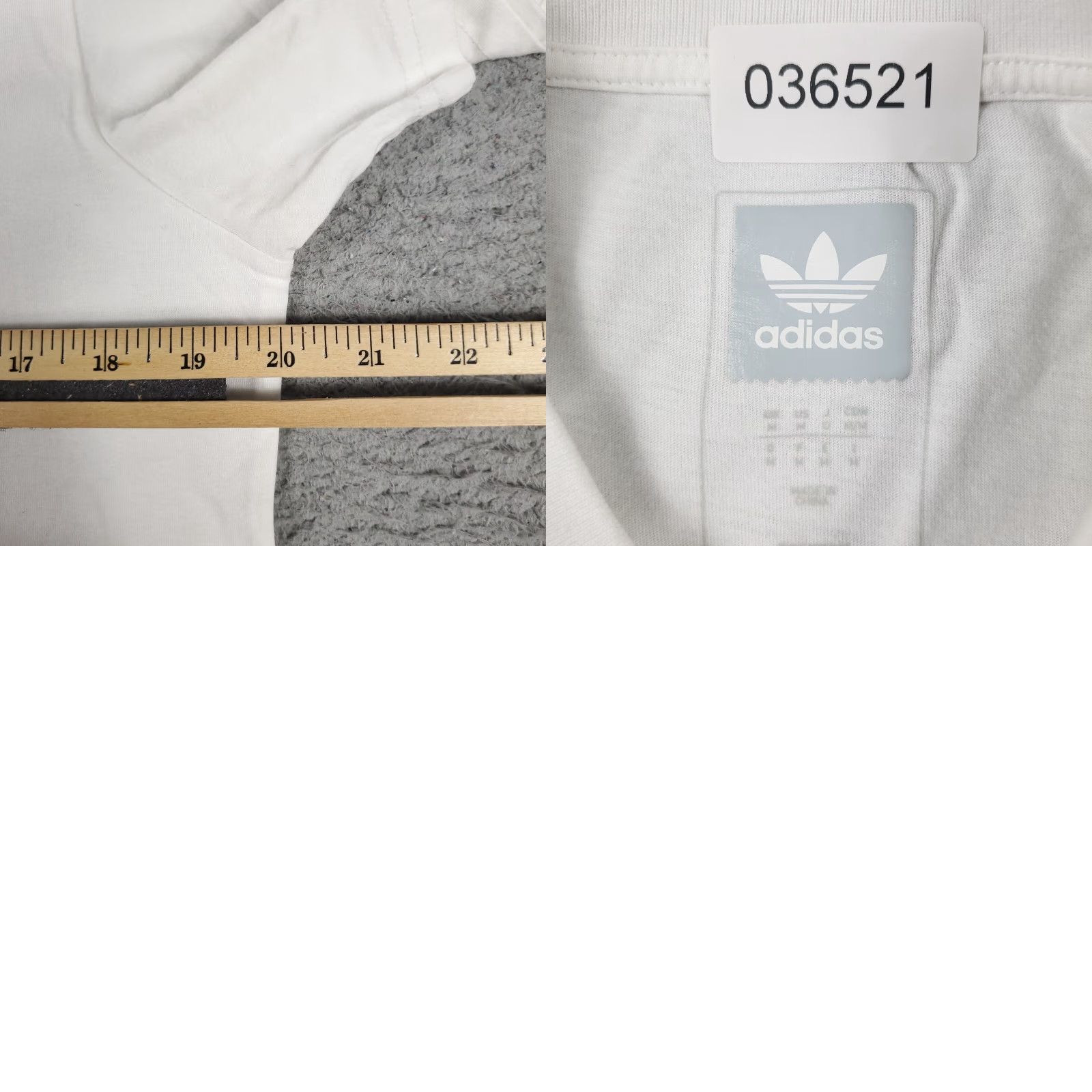 Adidas Adidas Men's Medium White Camo Logo Casual T-Shirt Short Sleeve Sports Size US M / EU 48-50 / 2 - 8 Thumbnail