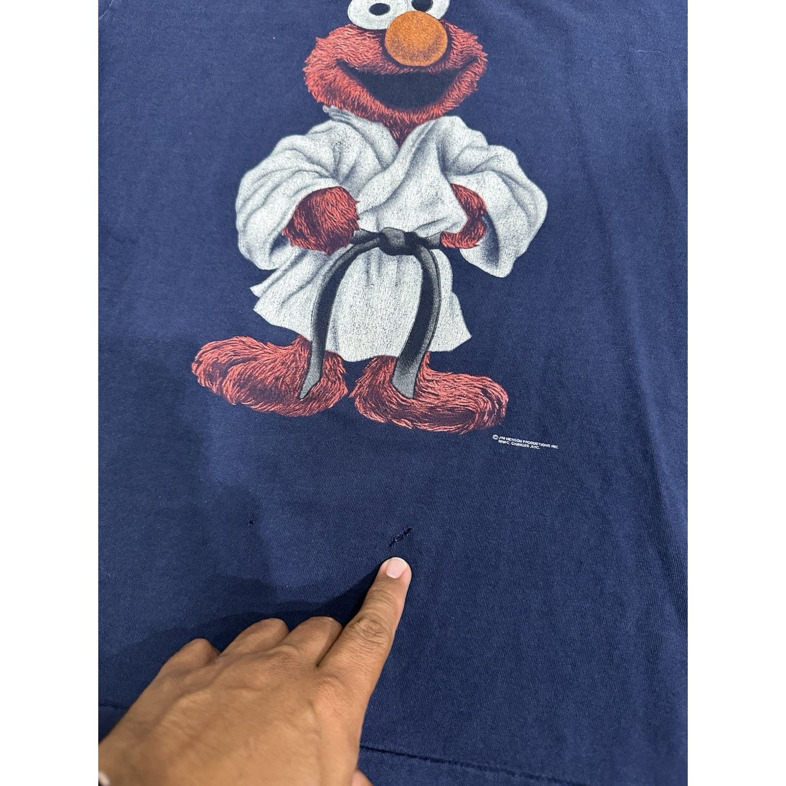 Changes Vintage 90s Elmo Sesame Street Karate T-Shirt Changes Tag Size US M / EU 48-50 / 2 - 3 Thumbnail