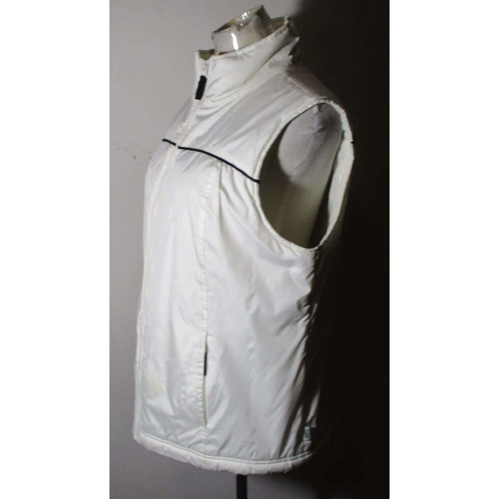 Roots ROOTS Athletics White Full Zip Insulated Vest Women's L Vest Casual" Size L / US 10 / IT 46 - 4 Thumbnail