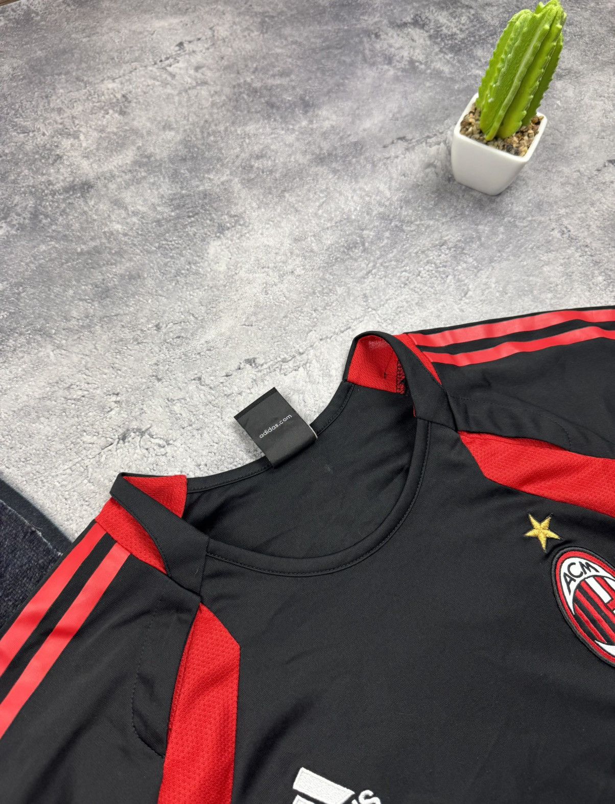 Adidas Vintage Adidas AC Milan Training Top Spellout Opel Big Logo Size US L / EU 52-54 / 3 - 11 Thumbnail
