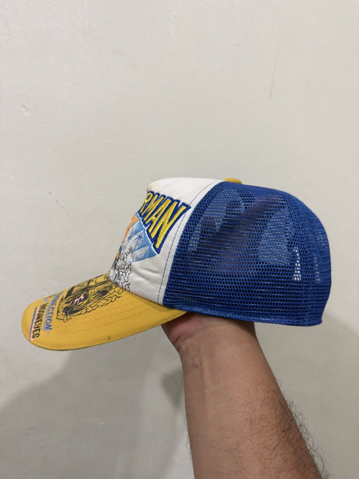Japanese Brand Baystar Yokohama X Mooneyes Embroid Trucker Hat Size ONE SIZE - 4 Thumbnail
