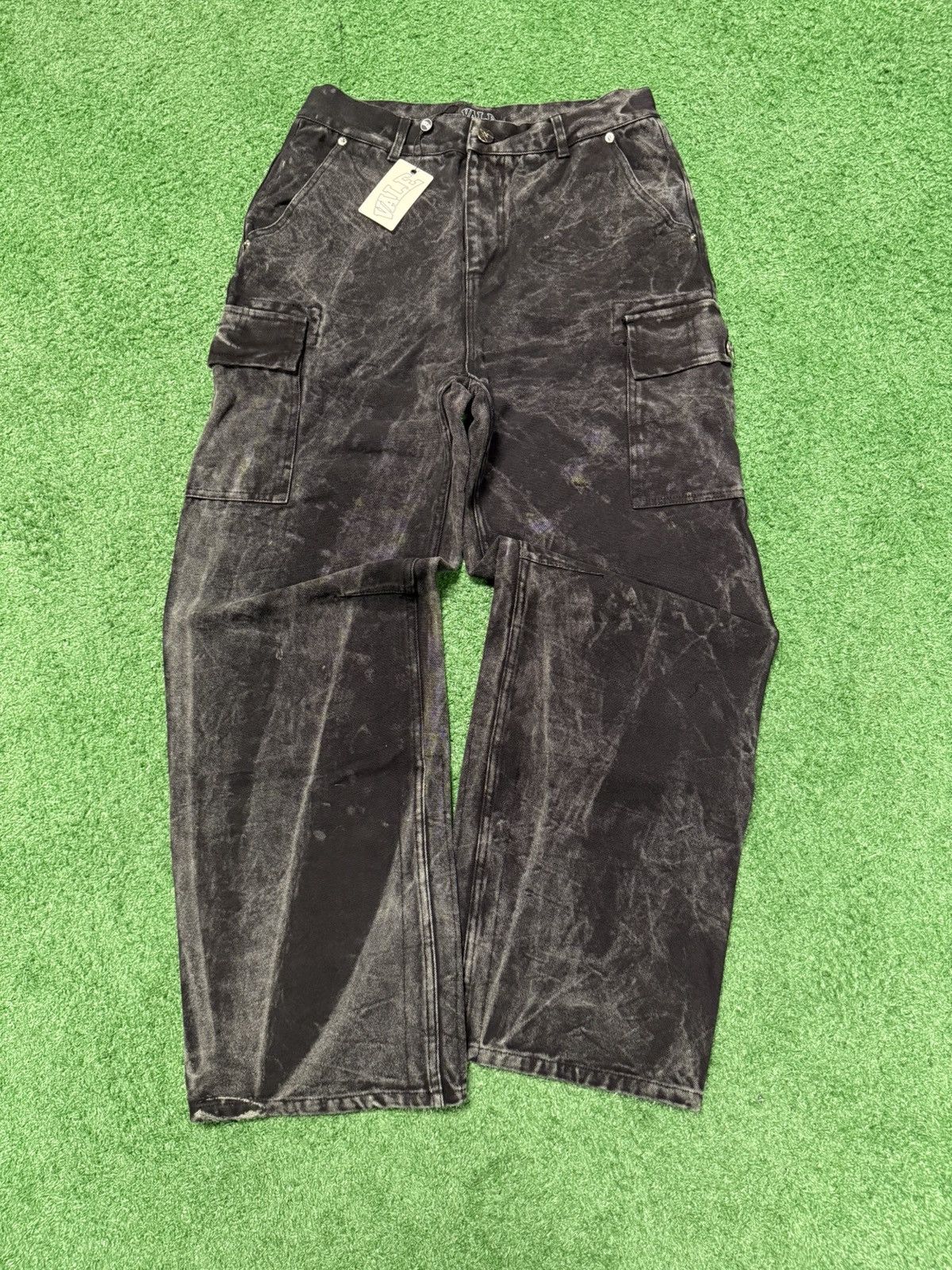 Vale Vale acid wash denim sz 34 Size US 34 / EU 50 - 1 Thumbnail