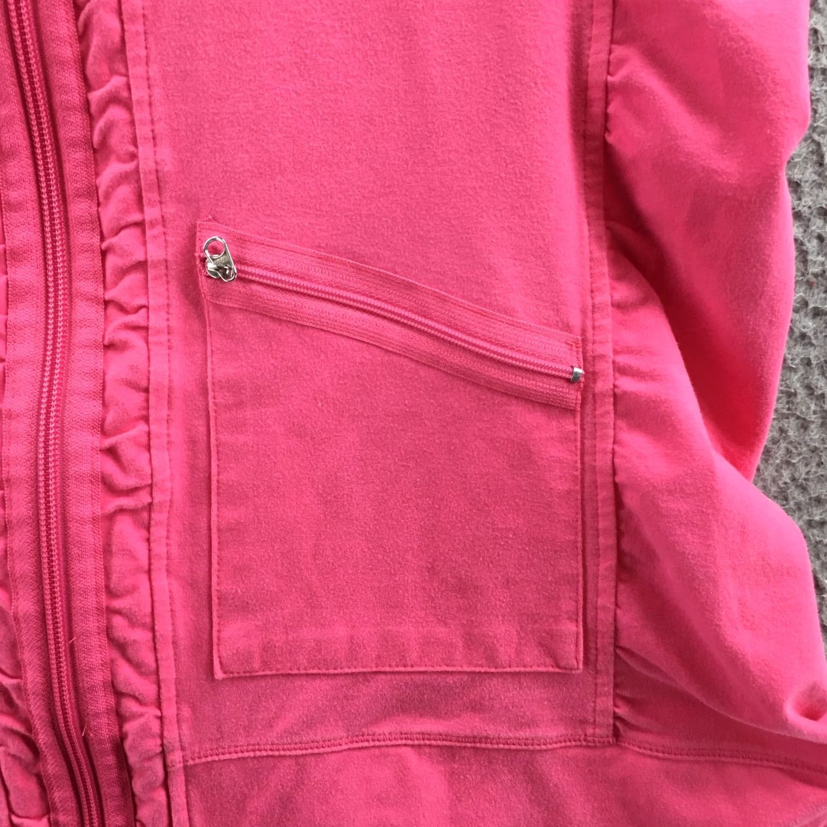 Pinko Neon Buddha Jacket Womens L Pink Full Zip Long Sleeve Zippered Pockets Size L / US 10 / IT 46 - 5 Thumbnail