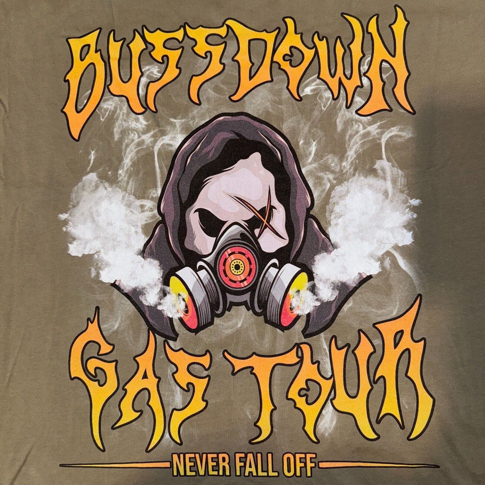 Other Bussdown Gas Tour Never Fall Off Tshirt 2XL 1981 World Tour Size US XXL / EU 58 / 5 - 3 Thumbnail