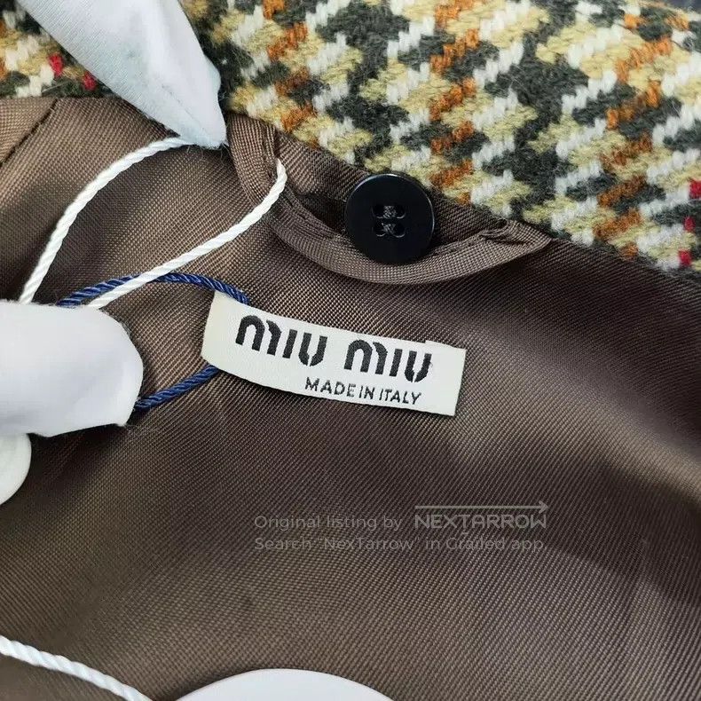 Miu Miu Miu Miu 40 Tweed heavy industry embroidery coat Size M / US 6-8 / IT 42-44 - 3 Thumbnail