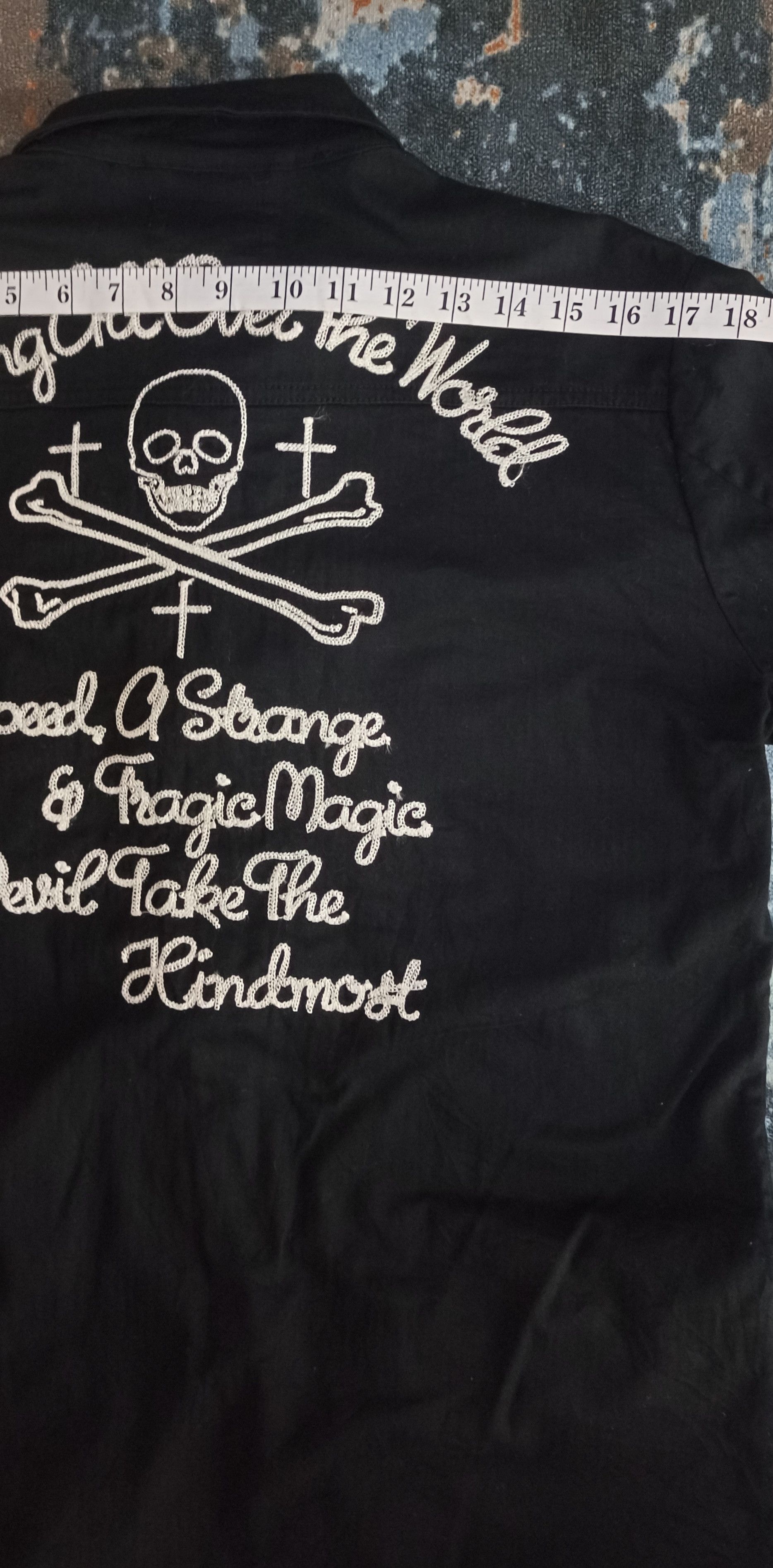 Japanese Brand Stooge & co Skull "Riding All OverThe World " Jacket Size US M / EU 48-50 / 2 - 17 Thumbnail