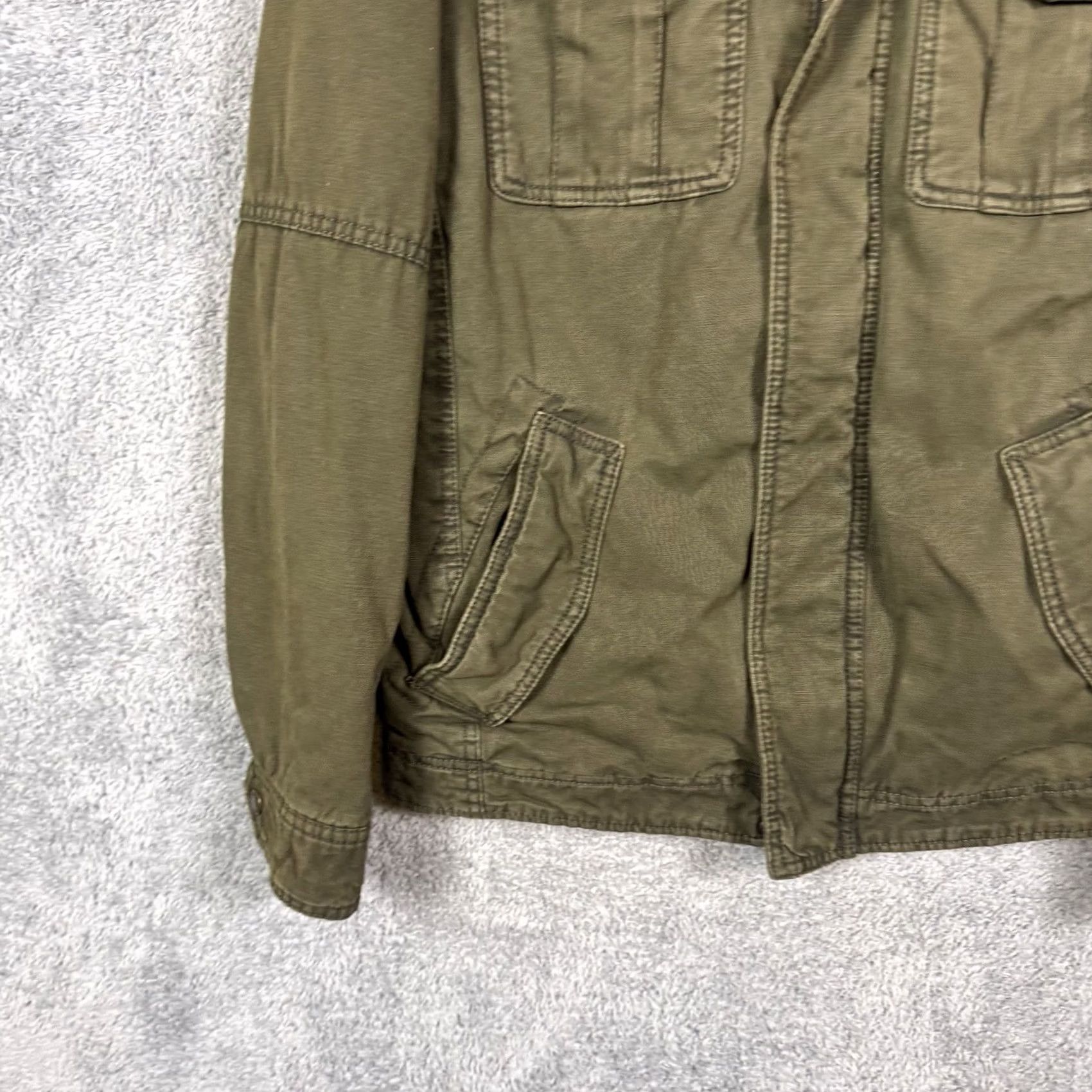 Levi's Levi’s Trucker Jacket Mens S Sherpa Hooded Canvas Utility Military Field Chore Jacket Size US S / EU 44-46 / 1 - 3 Thumbnail