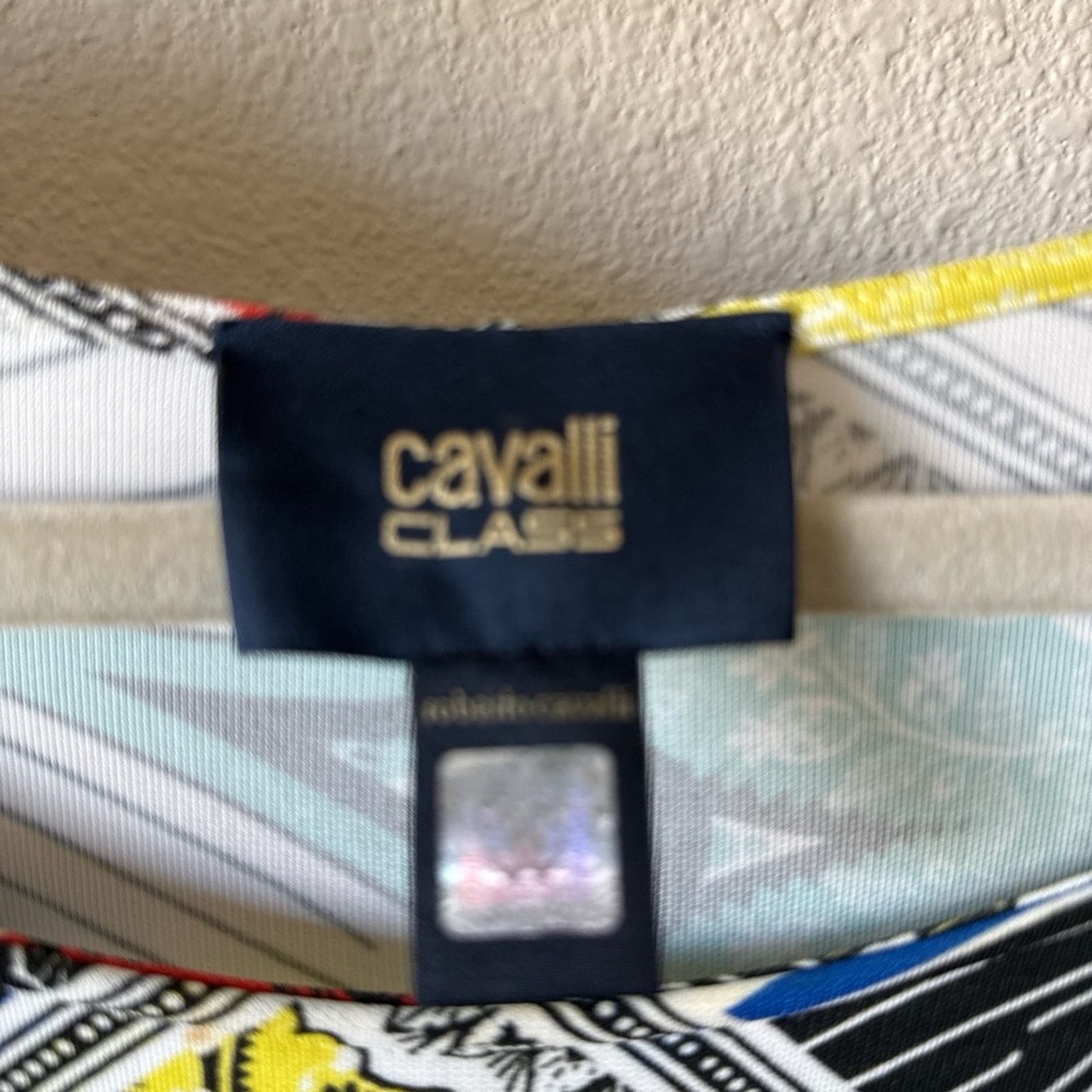 Cavalli Class Cavalli class Colorful Geometric Women's Top Size M / US 6-8 / IT 42-44 - 2 Thumbnail
