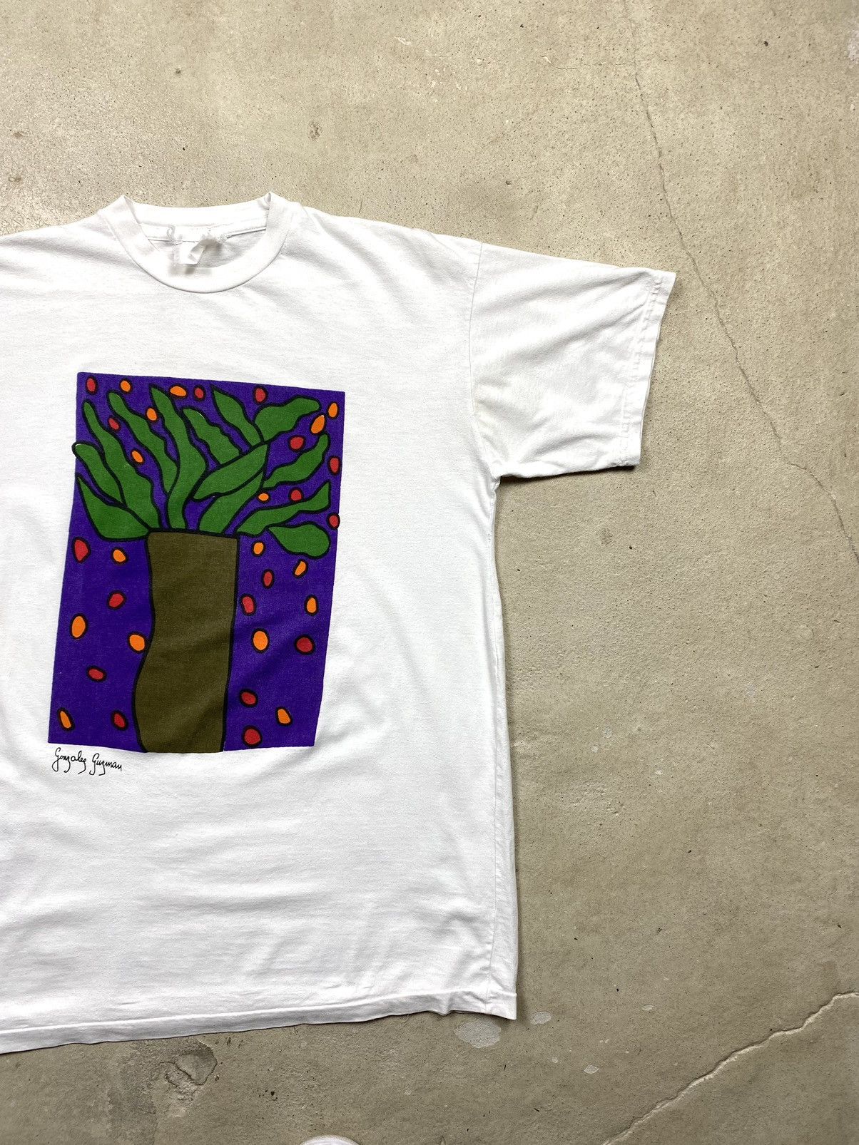 Band Tees Rare! Vintage 1990’s Gonzalez Guzman Art T Shirt Hype Size US M / EU 48-50 / 2 - 3 Thumbnail