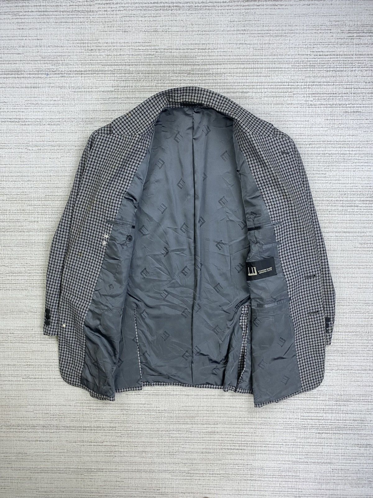 Alfred Dunhill × Japanese Brand × Vintage Vintage Dunhill Plaid Double Breasted Blazer Jacket Size US M / EU 48-50 / 2 - 6 Thumbnail