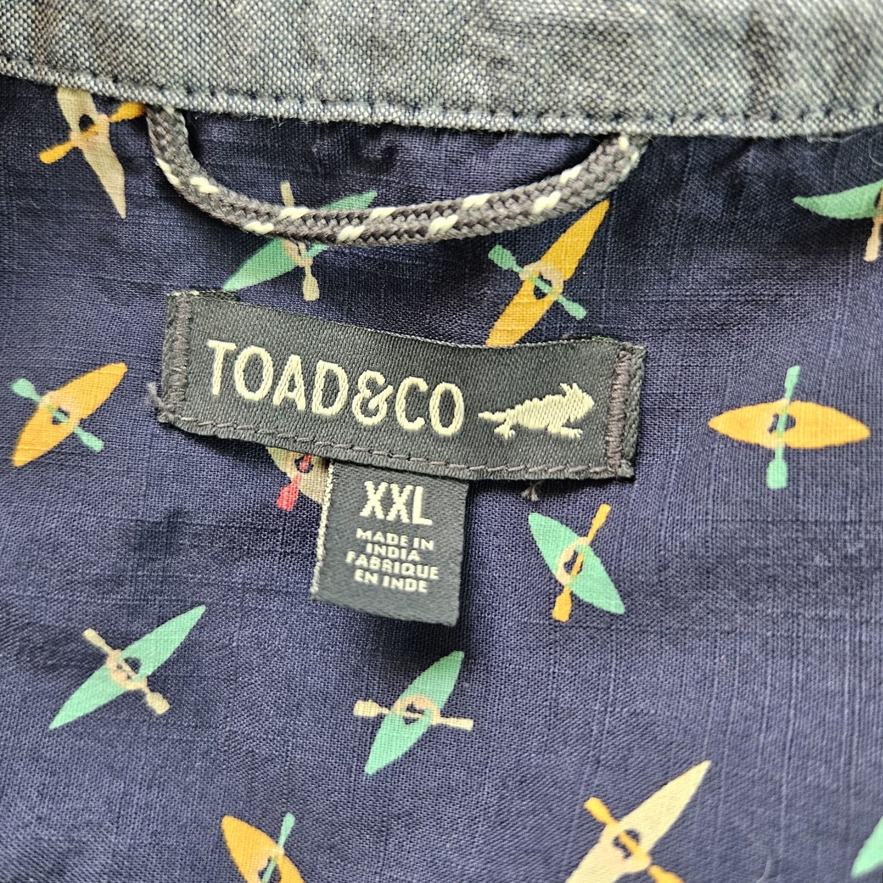 Toad&Co Toad&Co Mens Fletch Button-Up Shirt 2XL Blue Short Sleeve Cotton Size US XXL / EU 58 / 5 - 5 Thumbnail