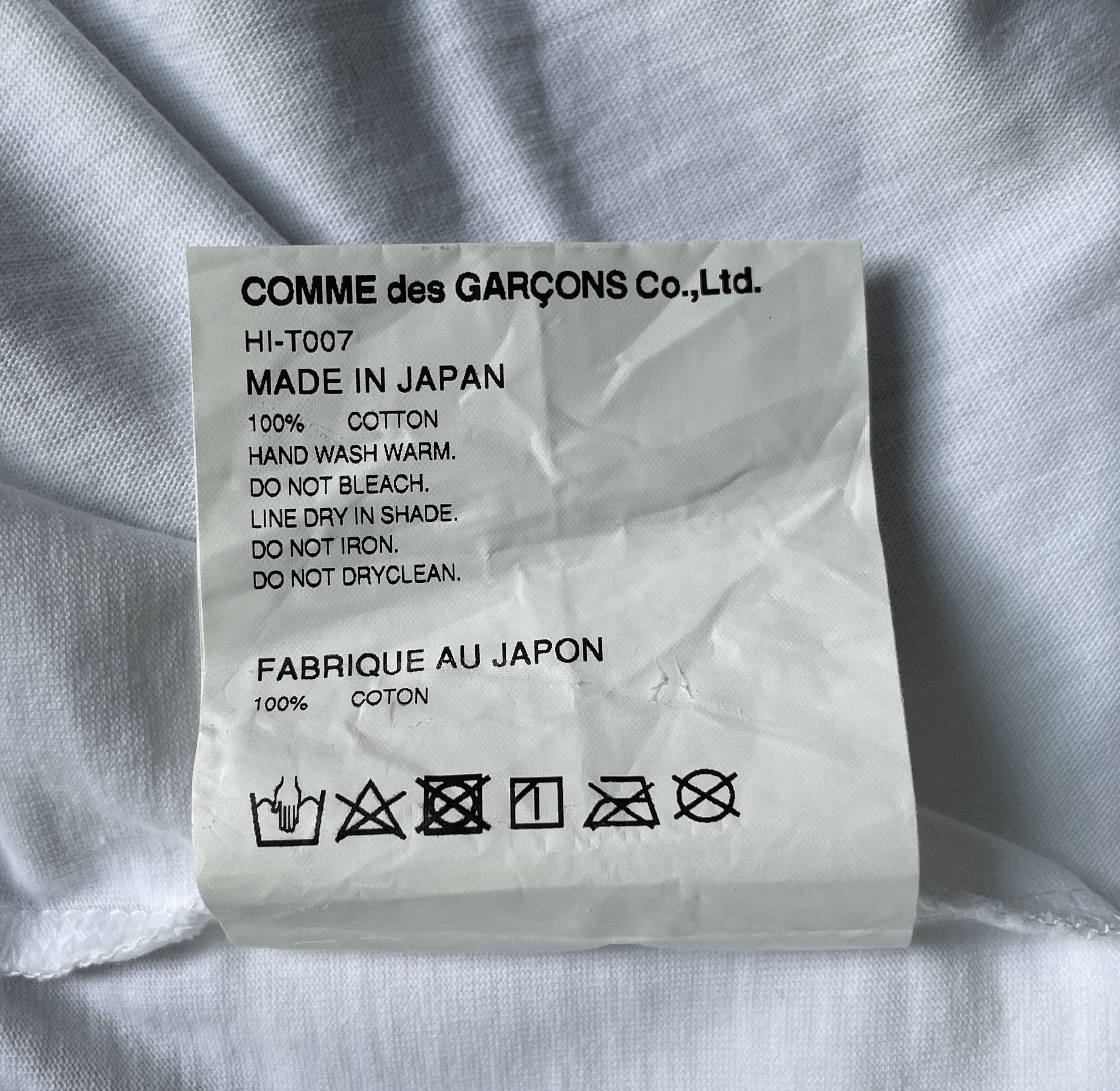Comme des Garcons Homme COMME des GARCONS HOMME Logo Tee 2021 Size US M / EU 48-50 / 2 - 5 Thumbnail