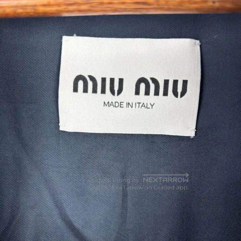 Miu Miu Miu Miu Navy Blue Cotton Women's Jacket . Size XS / US 0-2 / IT 36-38 - 3 Thumbnail