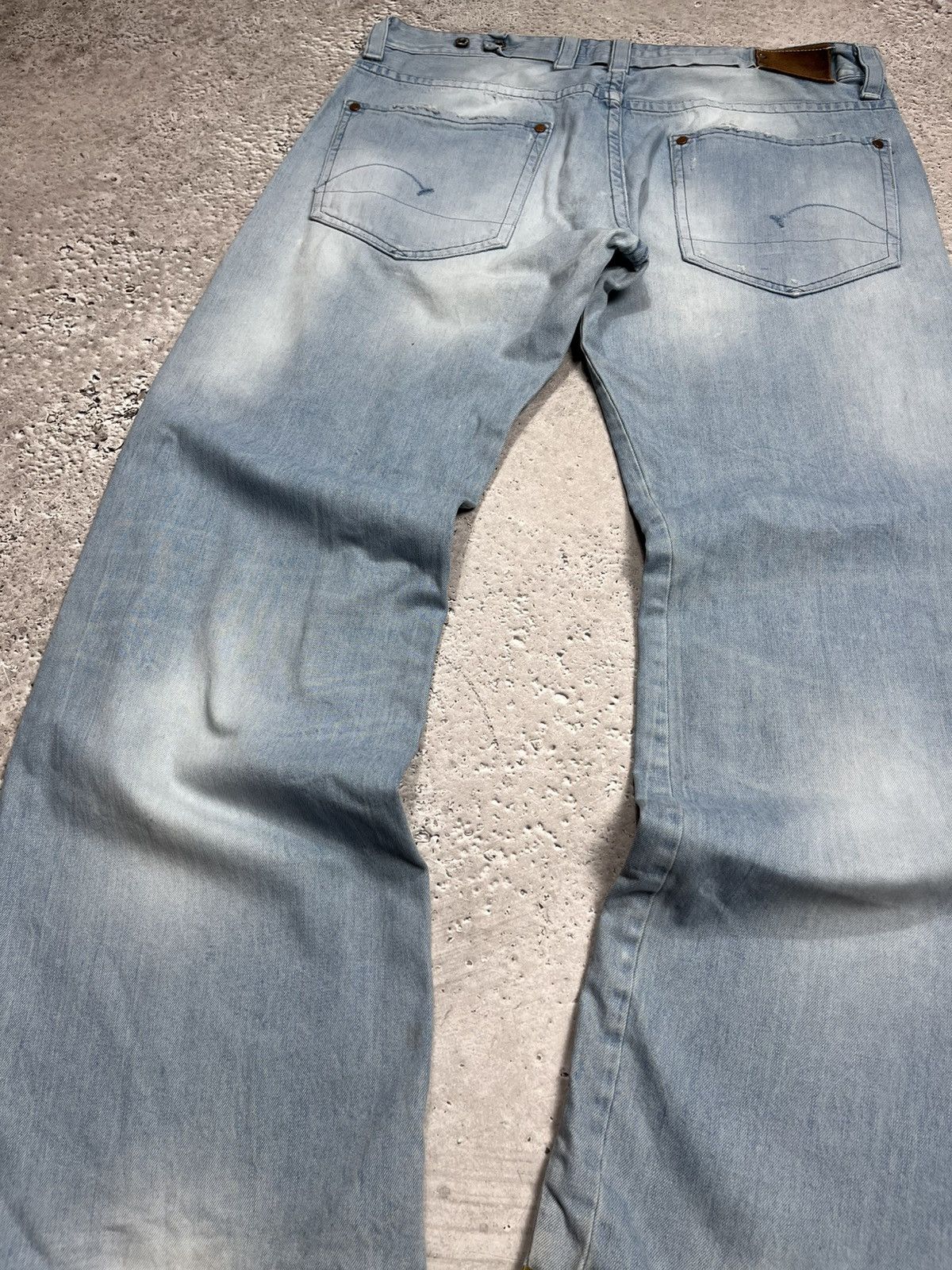 G-Star G-Star RAW Baggy Light Wash Distressed Jeans Men’s Size US 36 / EU 52 - 6 Thumbnail