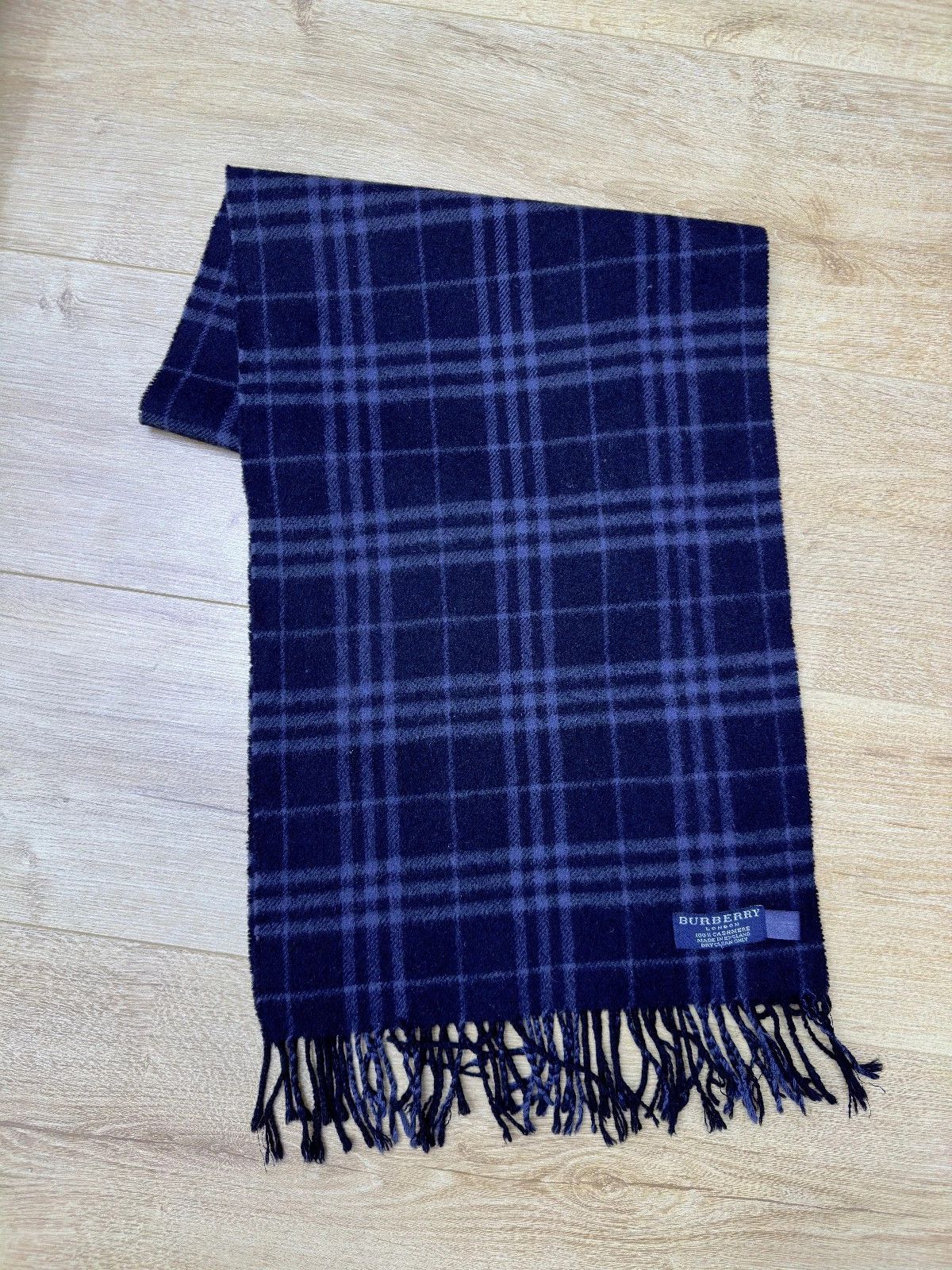 Burberry Rare Vintage Burberry London Cashmere Check Scarf 140×31 cm Size ONE SIZE - 7 Thumbnail