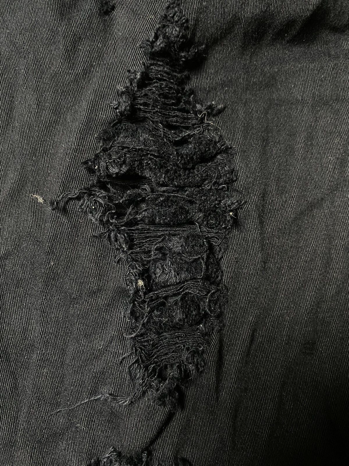If Six Was Nine 2000s Cecil Mcbee Black Skinny Distressed With Ankle Zip Size 27" / US 4 / IT 40 - 5 Thumbnail