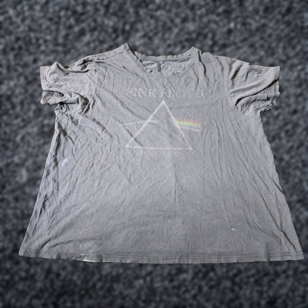 Vintage Pink Floyd Women's 2XL Gray Distressed Swing Top T-Shirt - Casual Rock Tee Size XXL / US 16-18 / IT 52-54 - 1 Thumbnail