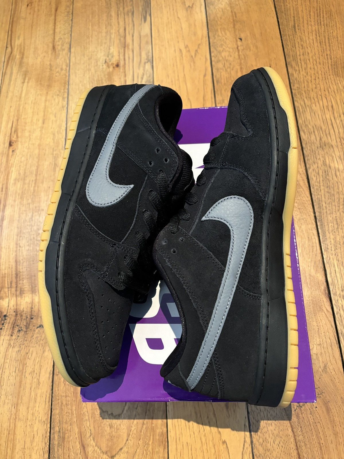 Nike Nike Dunk Low SB Fog Black Gum Size US 12 / EU 45 - 1 Thumbnail