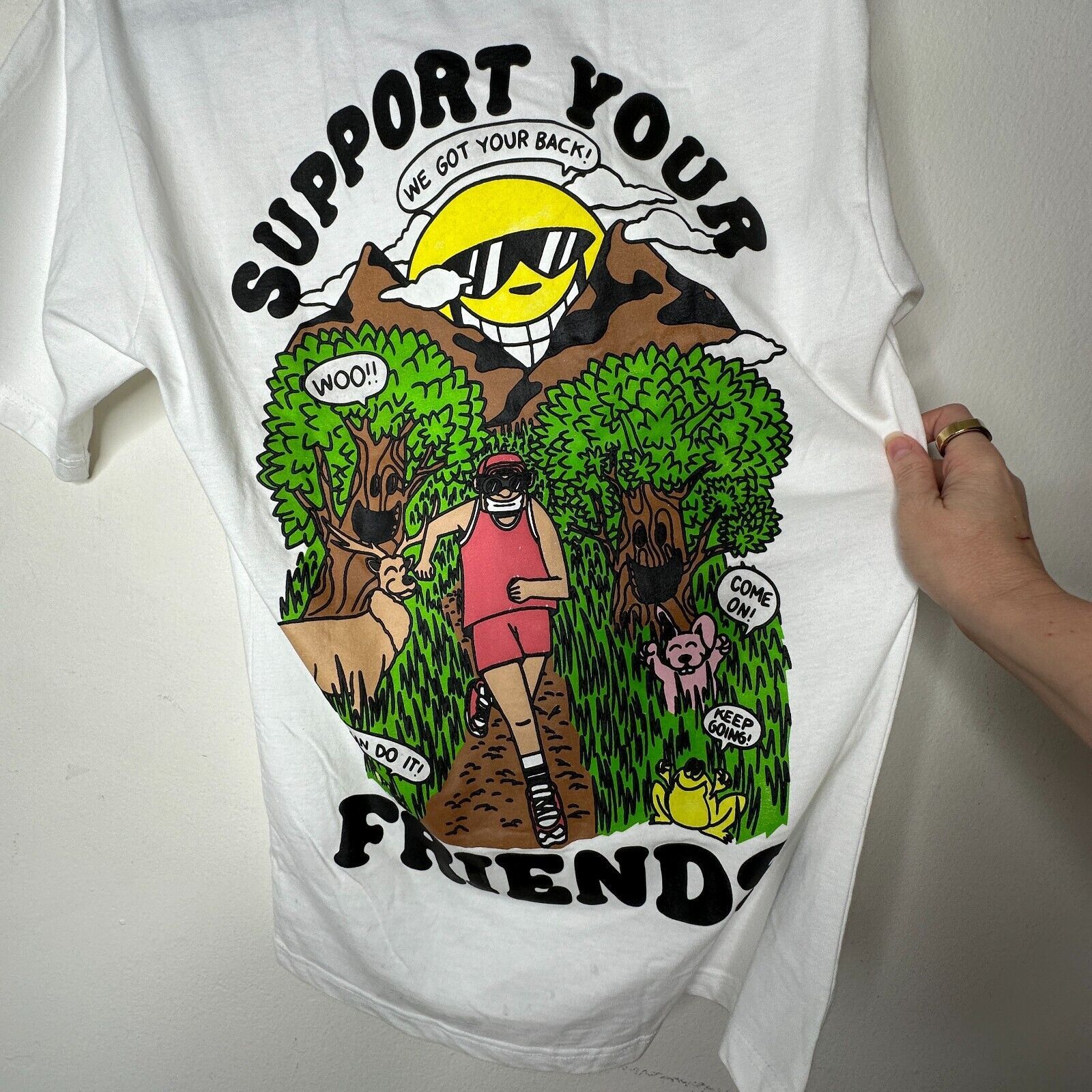 Other Chinatown Market White Support Your Friends T-Shirt Medium Size M / US 6-8 / IT 42-44 - 5 Thumbnail