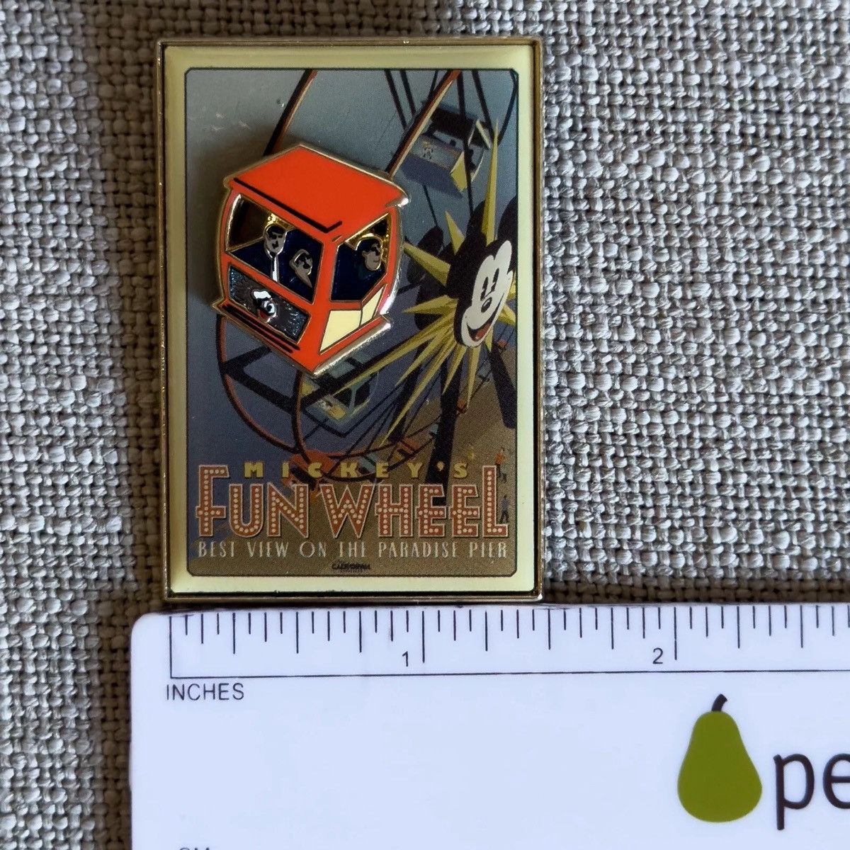 Disney WDI Disneyland Attraction Poster Mickey's Funwheel 3D Pin LE Size ONE SIZE - 7 Thumbnail