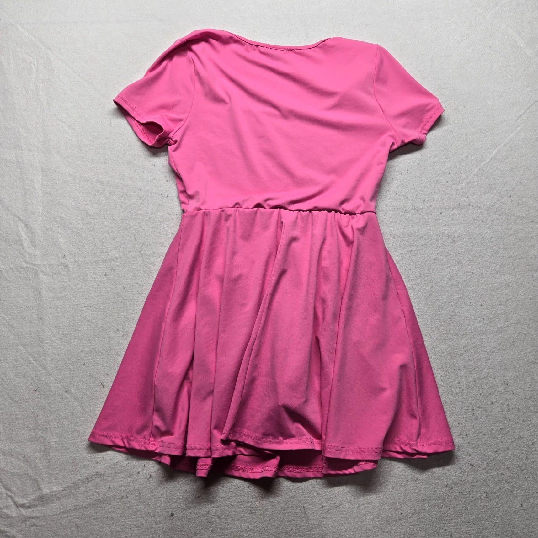 Shein SHEIN Solid Pink Short Sleeve Dress Women's L Large Size 36" / US 14 / IT 50 - 7 Thumbnail