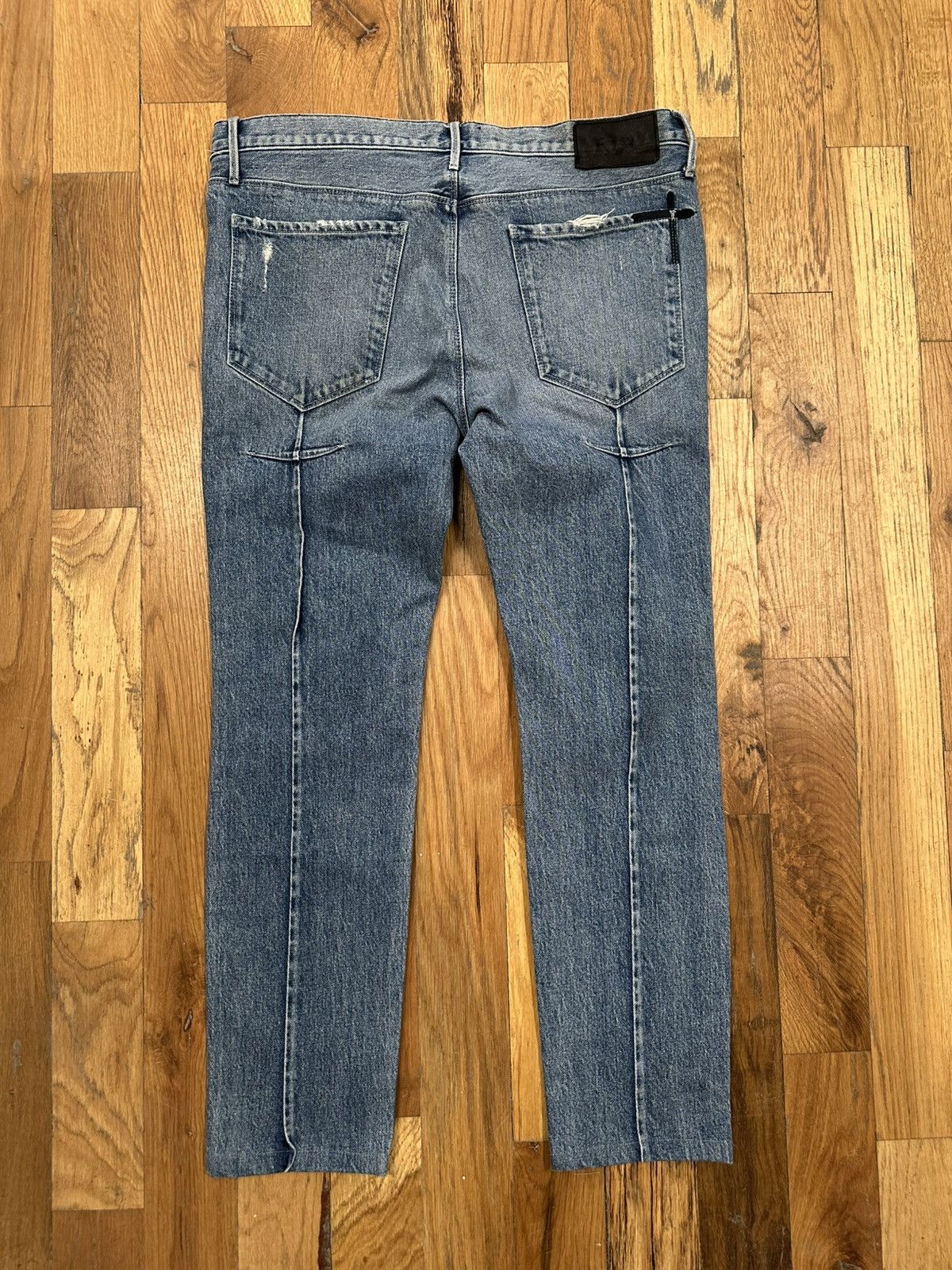 Rta Rta Small Spell Bleach Spots Blue Denim Jeans Size 34 Size US 34 / EU 50 - 2 Thumbnail