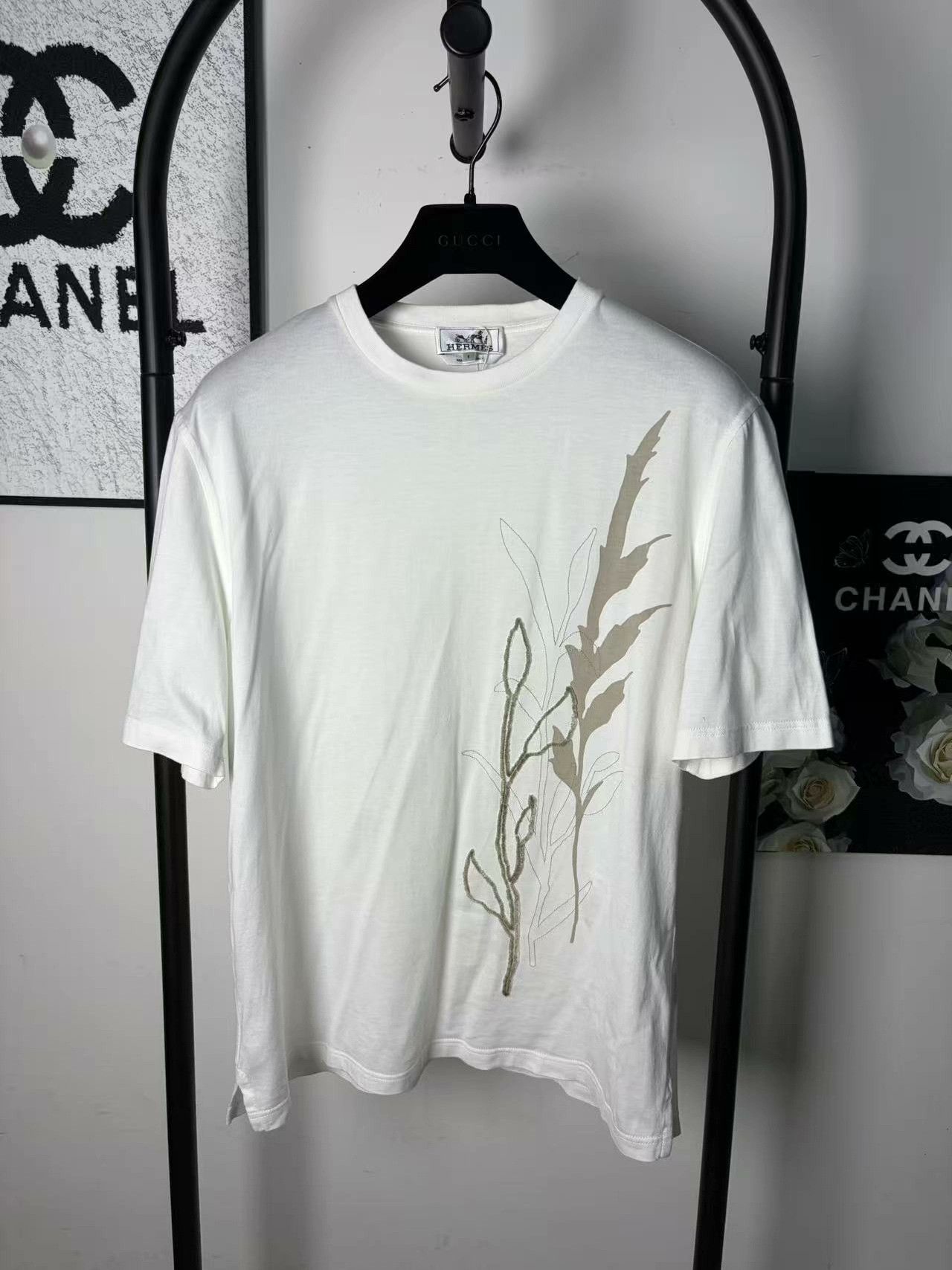 Hermes Hermes White T-Shirt s Men Size US S / EU 44-46 / 1 - 1 Thumbnail
