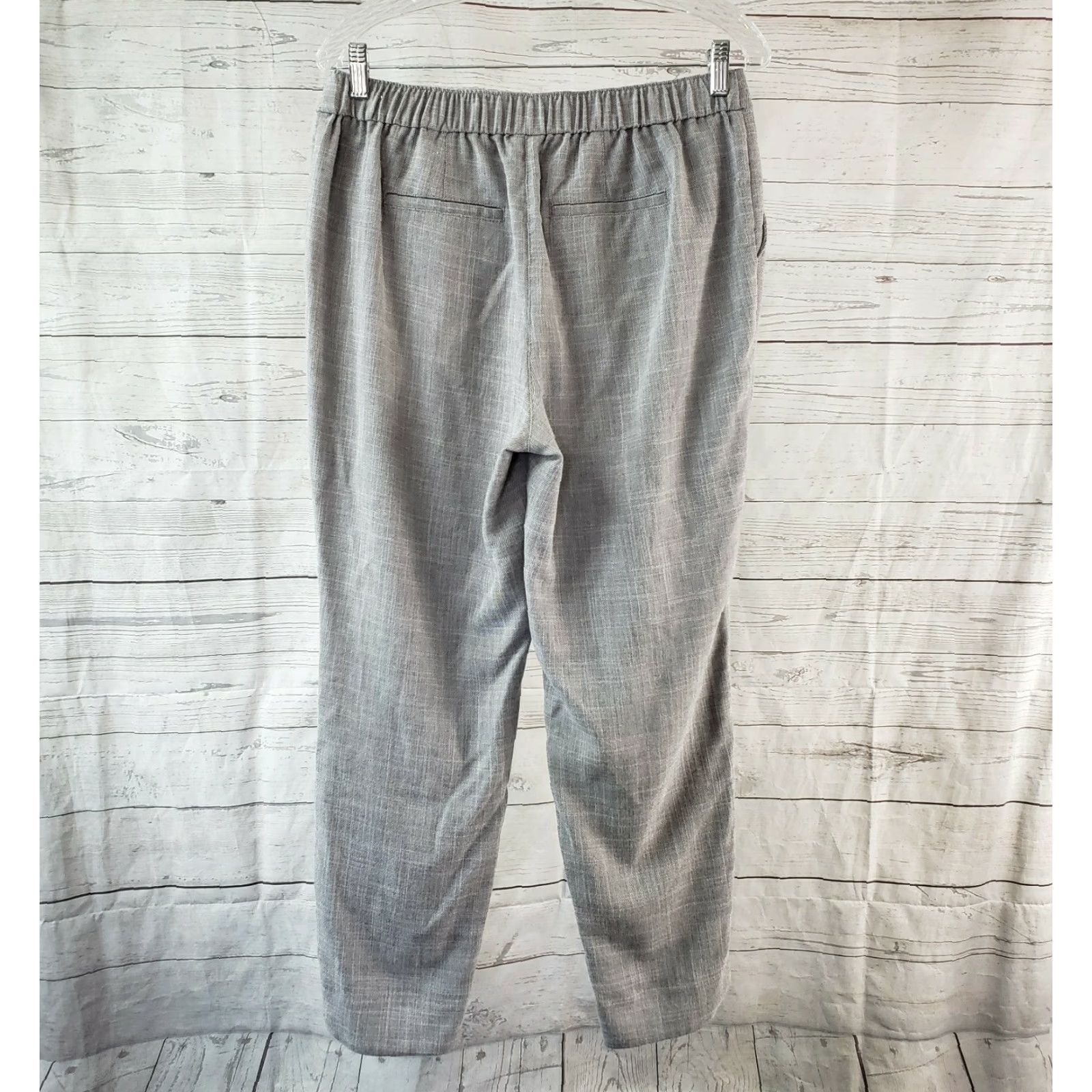 Vintage Chico's Womens Cropped Pants Gray Mid Rise Pull On Rayon Blend 6 Inseam 25.5 in Womens Pants Crop Size 28" / US 6 / IT 42 - 3 Thumbnail