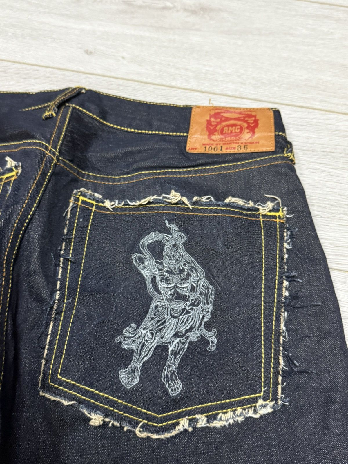 Red Monkey Red Monkey Company samurai RMC waves Japanese denim jeans Size US 36 / EU 52 - 5 Thumbnail