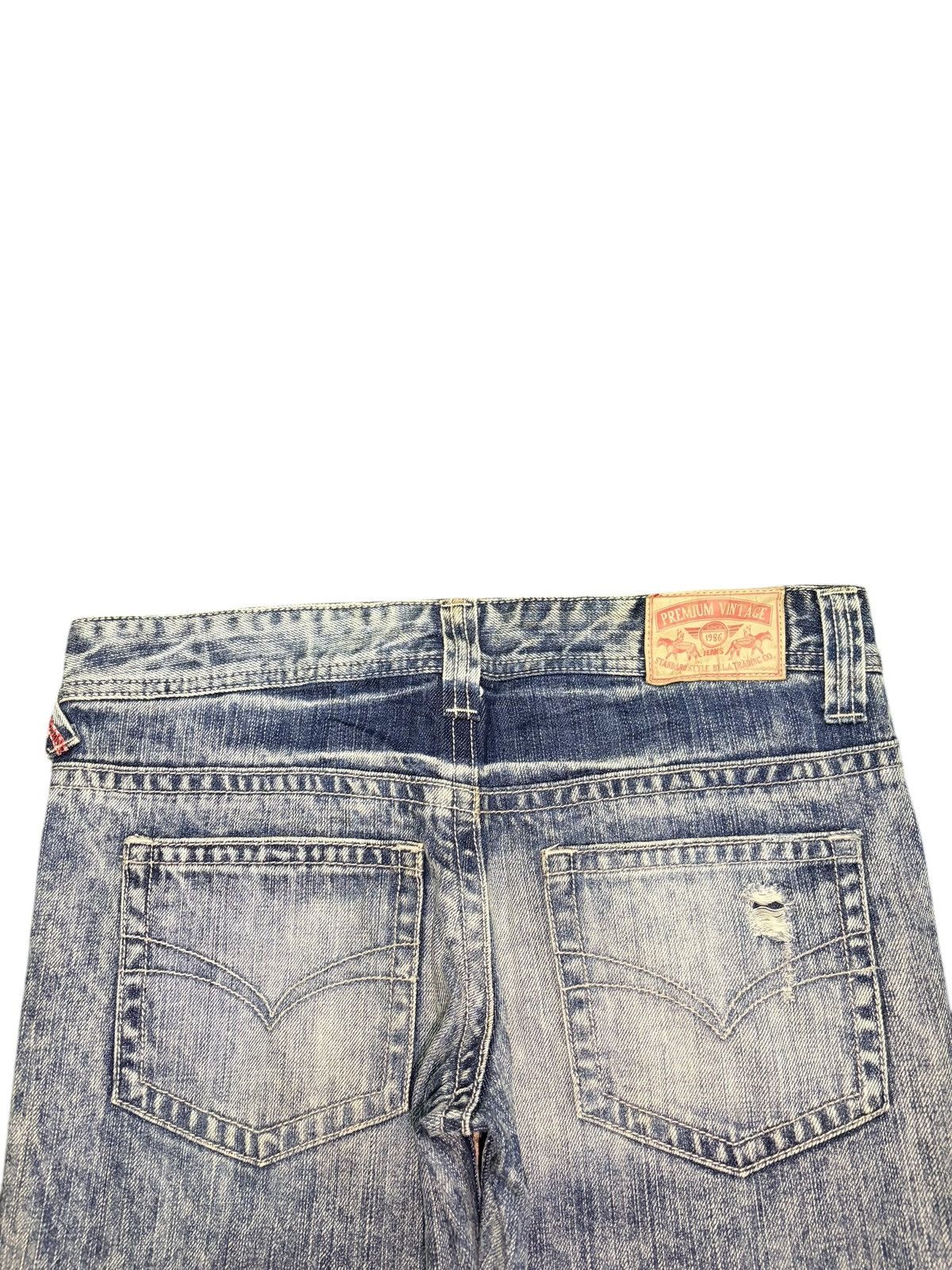 Ksubi Vintage Japanese Brand Bleached Distress Loose Jeans Size 32" / US 10 / IT 46 - 4 Thumbnail