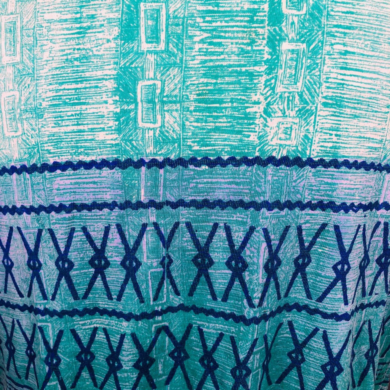 The Unbranded Brand Ocean Blue Surfer Ritz T-Shirt Vintage Blue All Over Print L Size US L / EU 52-54 / 3 - 5 Thumbnail