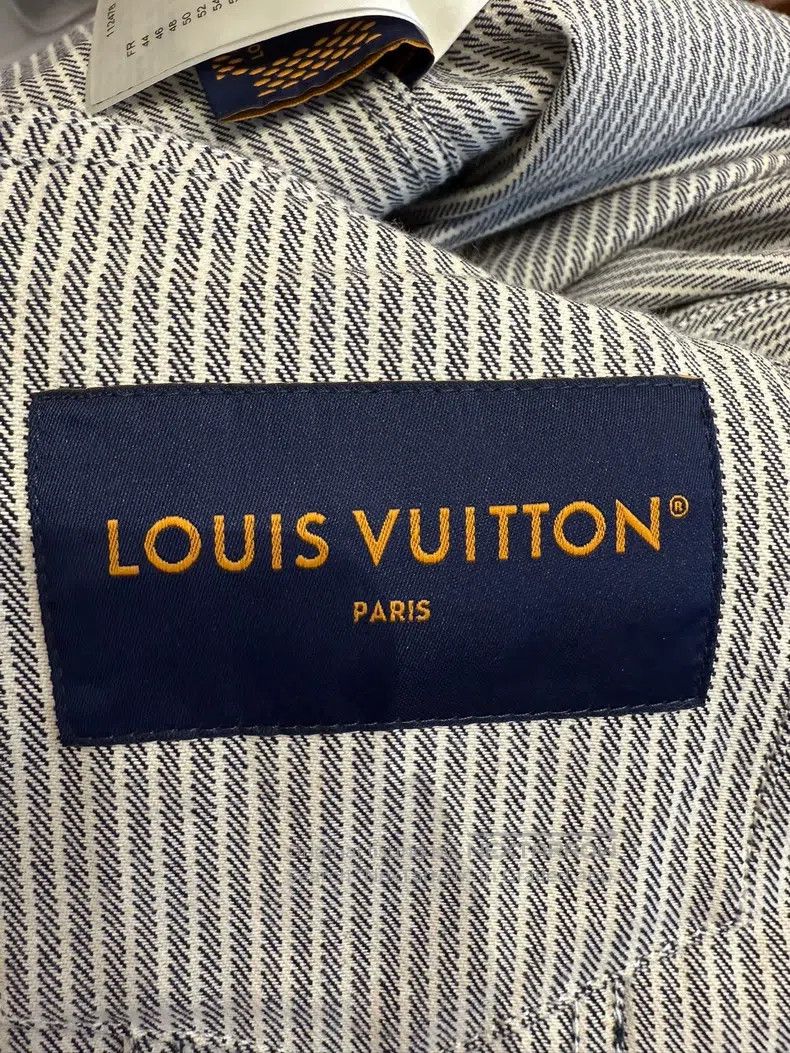 Louis Vuitton Louis Vuitton Striped denim jacket Size US L / EU 52-54 / 3 - 4 Thumbnail