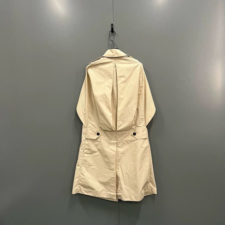 Prada Prada Khaki double-breasted windbreaker jacket 2502-Nextarr Size US XXS / EU 40 - 2 Thumbnail