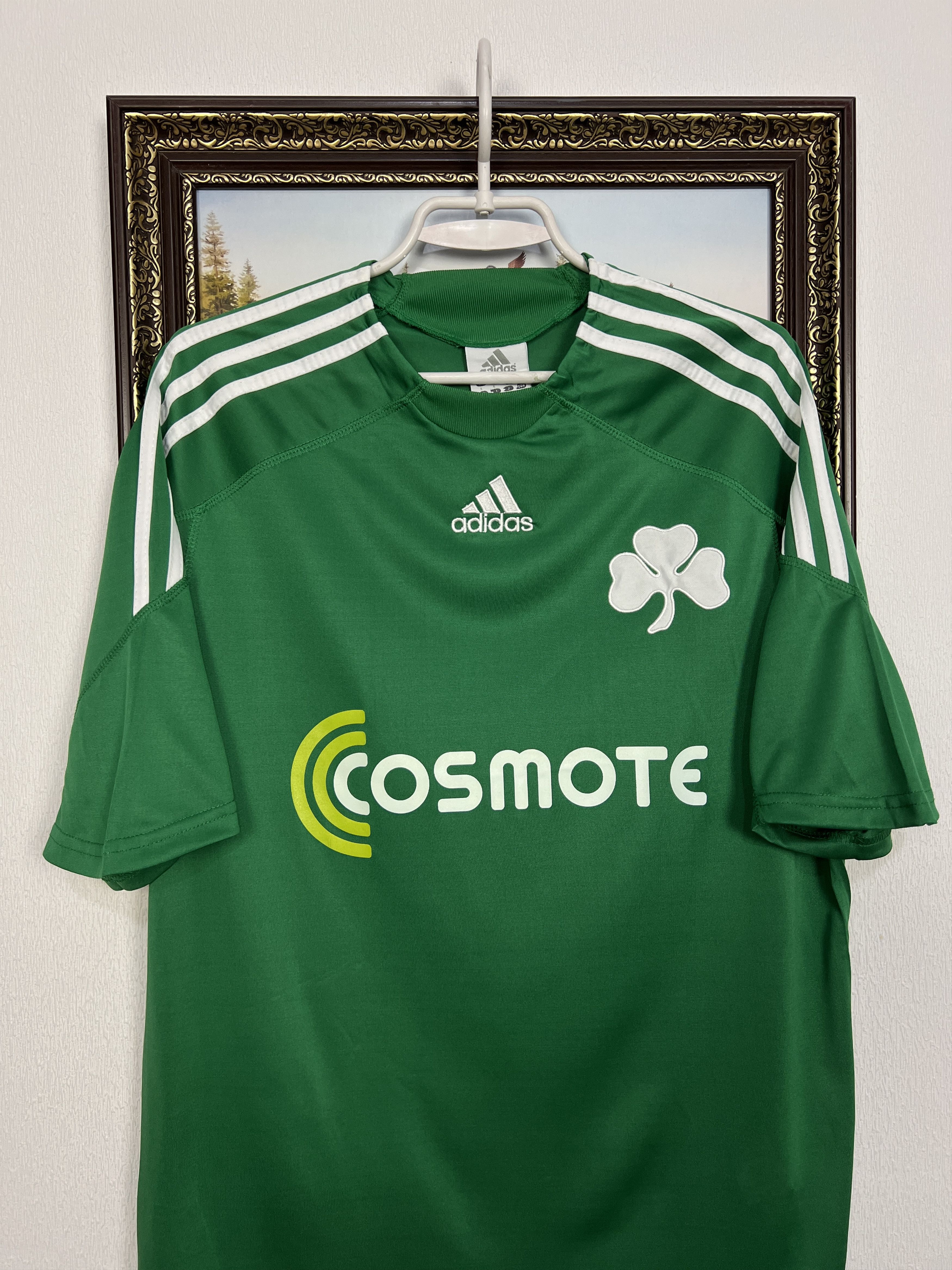 Adidas Panathinaikos Home football shirt 2007 Soccer Jersey Trikot Size US L / EU 52-54 / 3 - 2 Thumbnail