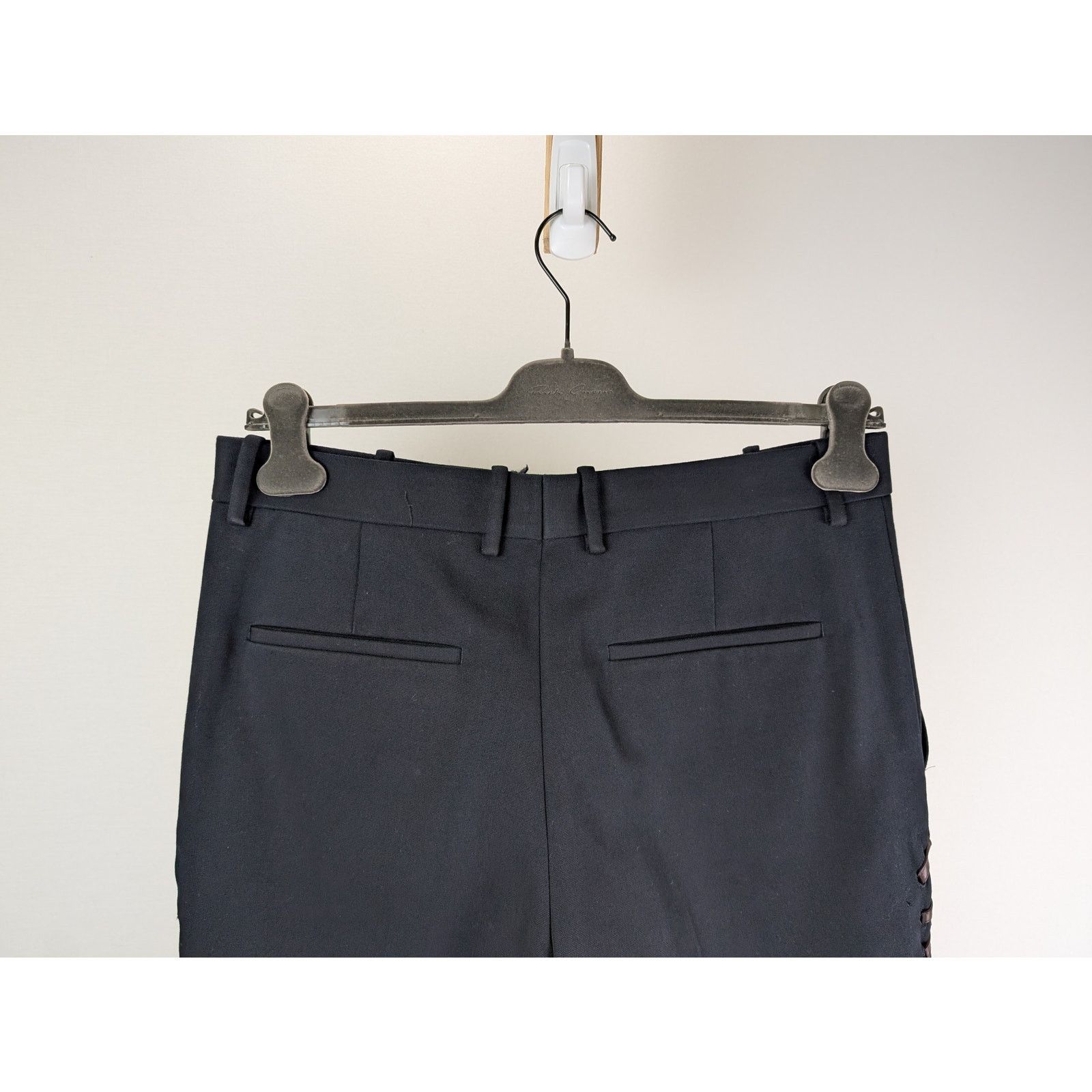 Bottega Veneta o1rshd1 Double Cotton Canvas Trousers in Space Black Size US 34 / EU 50 - 7 Thumbnail