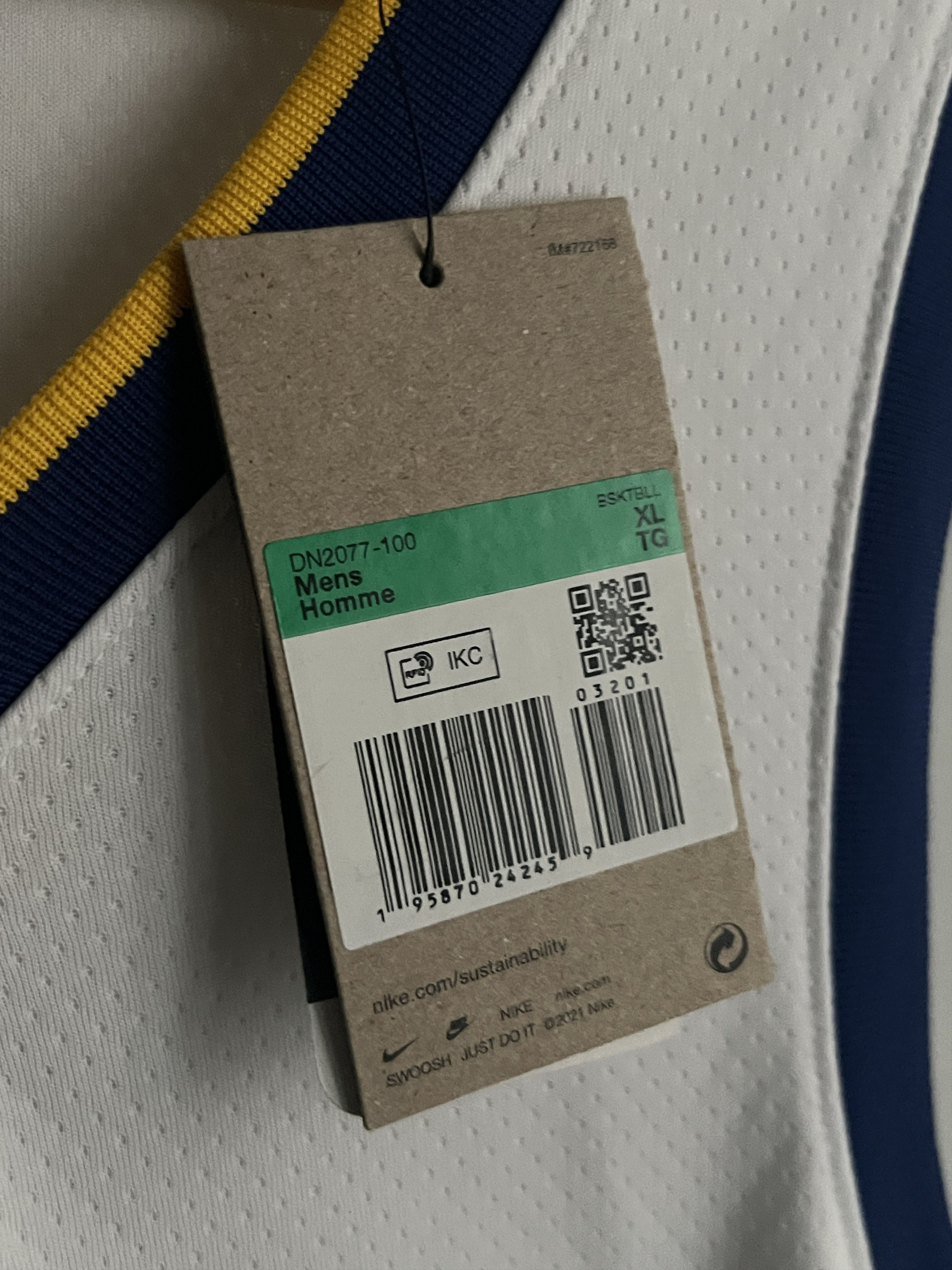 NBA × Nike Jersey Nike Stephen Curry 30 Golden State Warriors NBA USA Size US XL / EU 56 / 4 - 6 Thumbnail