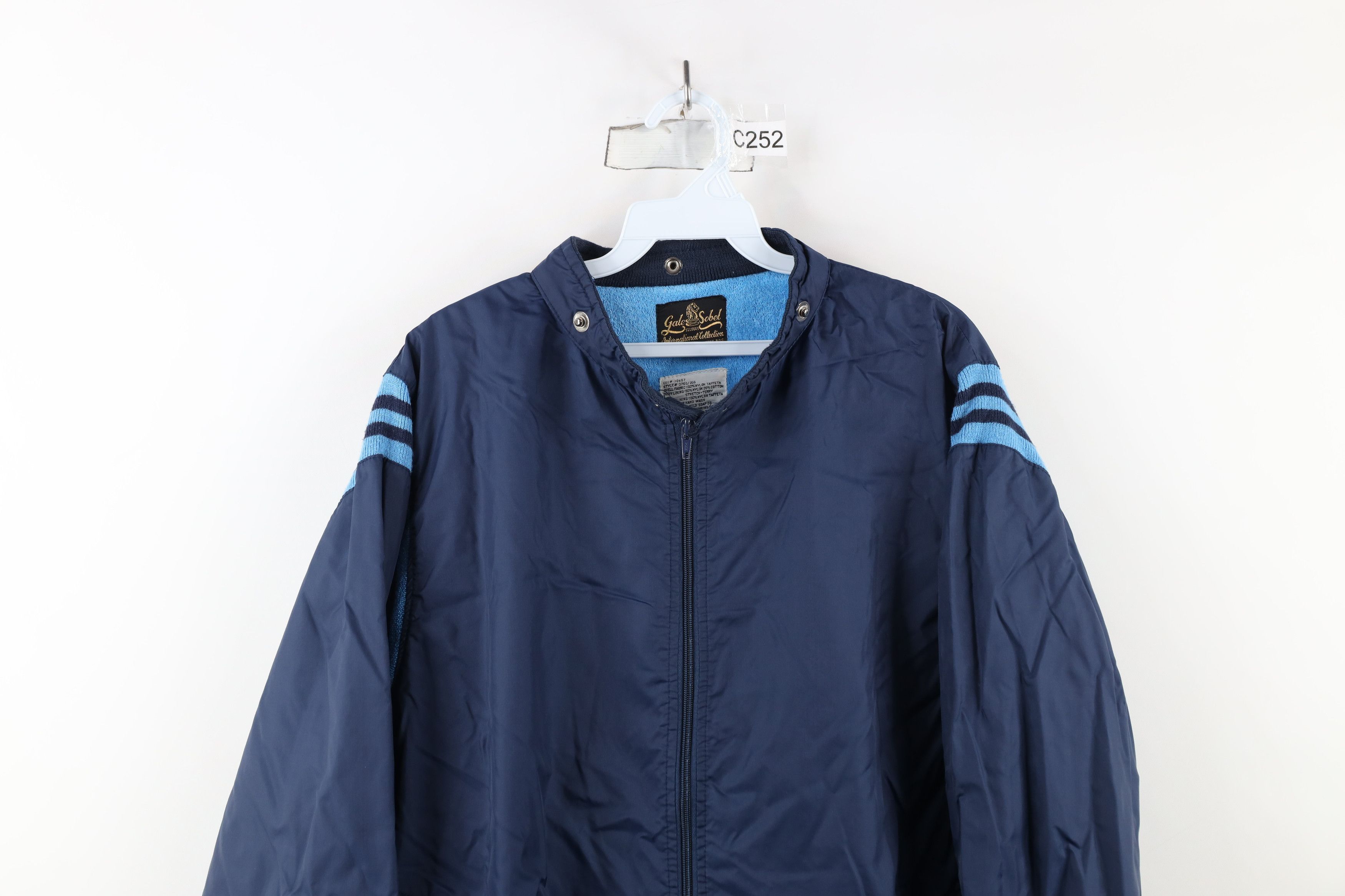 Vintage Vintage 70s Streetwear Lined Striped Windbreaker Jacket Size US XXL / EU 58 / 5 - 2 Thumbnail