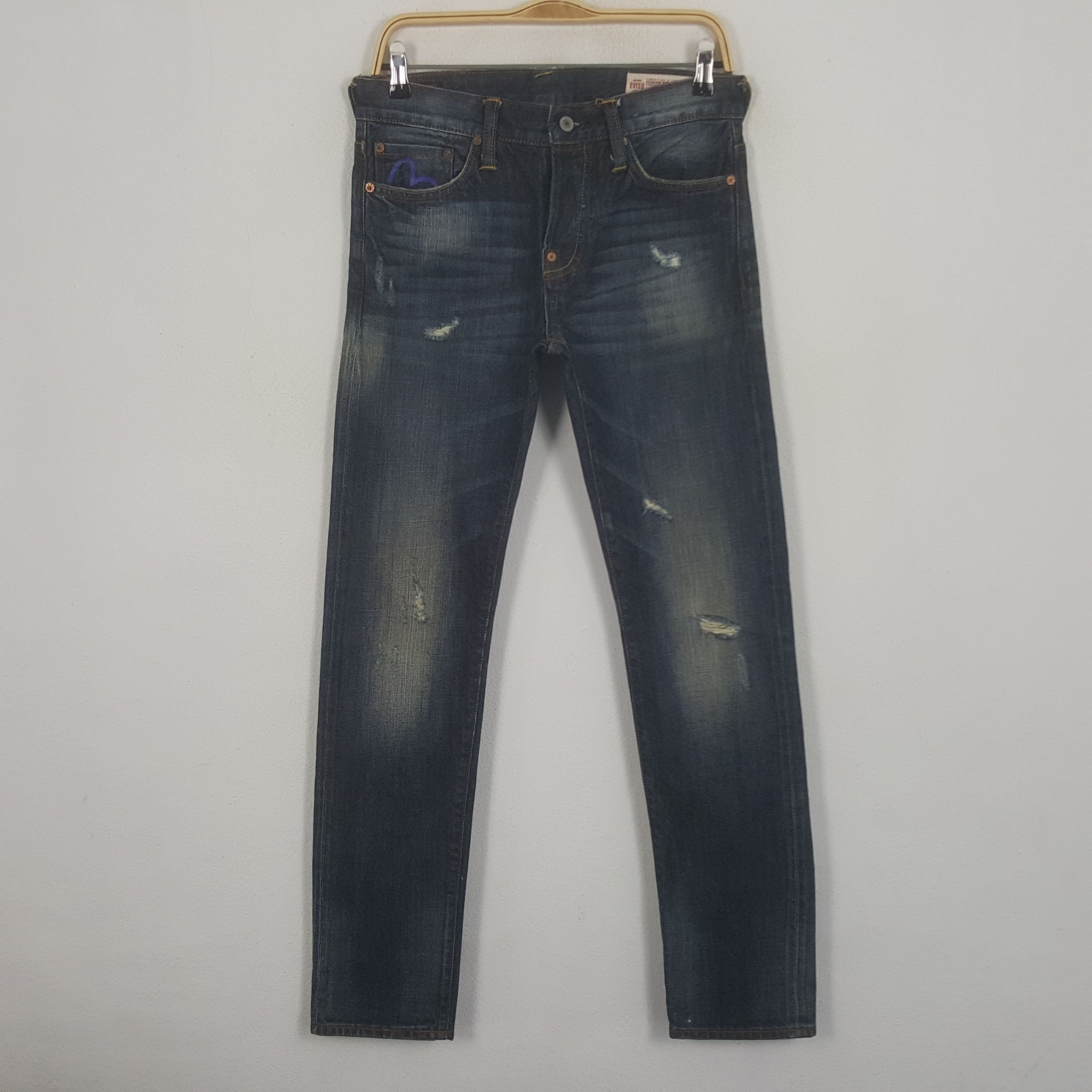 Evisu Evisu Japan No 3 Selvedge Custom Art Daicock Denim Jeans Size US 30 / EU 46 - 4 Thumbnail
