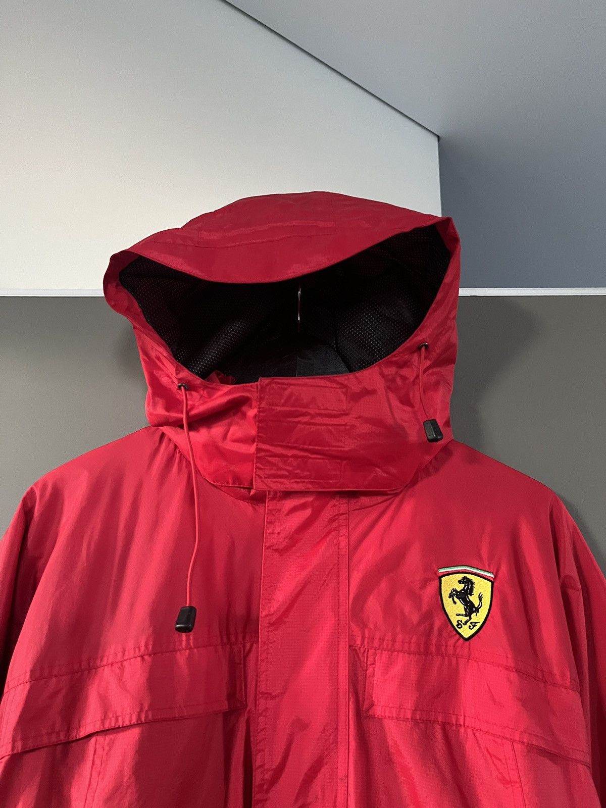 Ferrari Ferrari Official Red Parka Windbreaker Jacket F1 Size US L / EU 52-54 / 3 - 3 Thumbnail