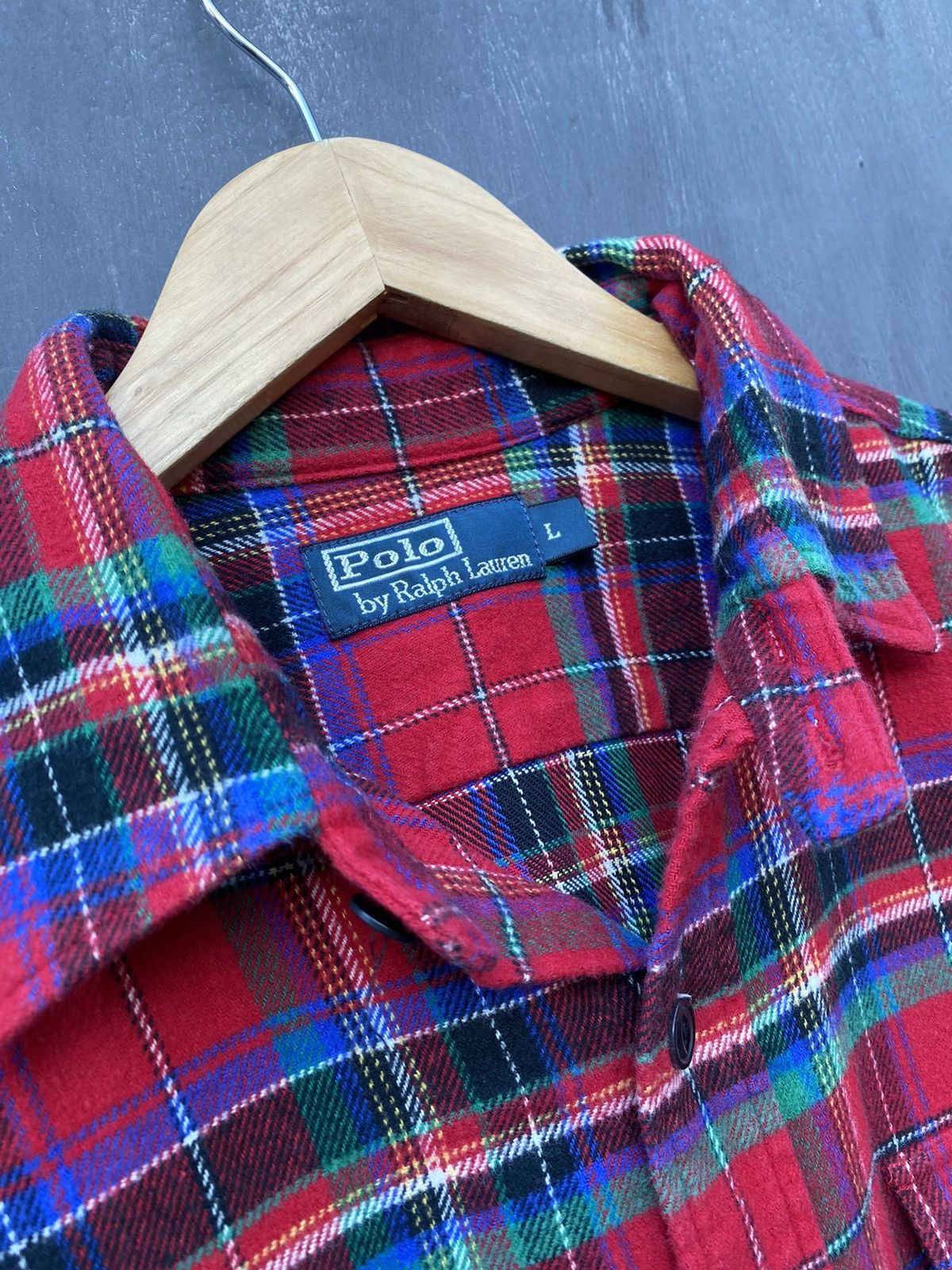 Polo Ralph Lauren Polo Ralph Lauren Vintage Flannel shirt size L Size US L / EU 52-54 / 3 - 3 Thumbnail