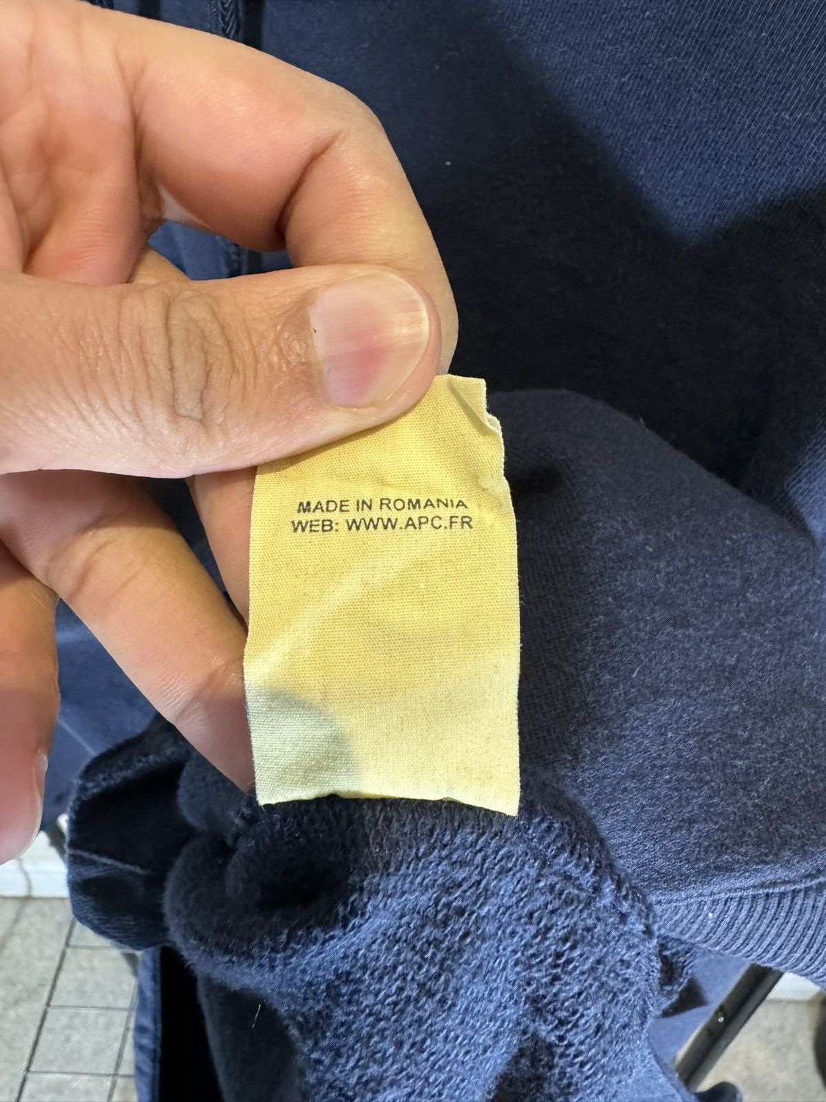 A.P.C. × Kanye West APC Kanye West Navy Hooded Sweatshirt Size US S / EU 44-46 / 1 - 11 Thumbnail