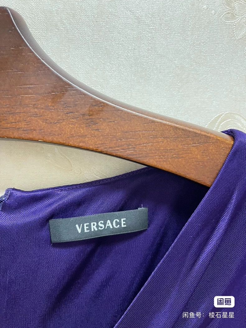 Versace Versace Violet dress dress Size S / US 4 / IT 40 - 3 Thumbnail