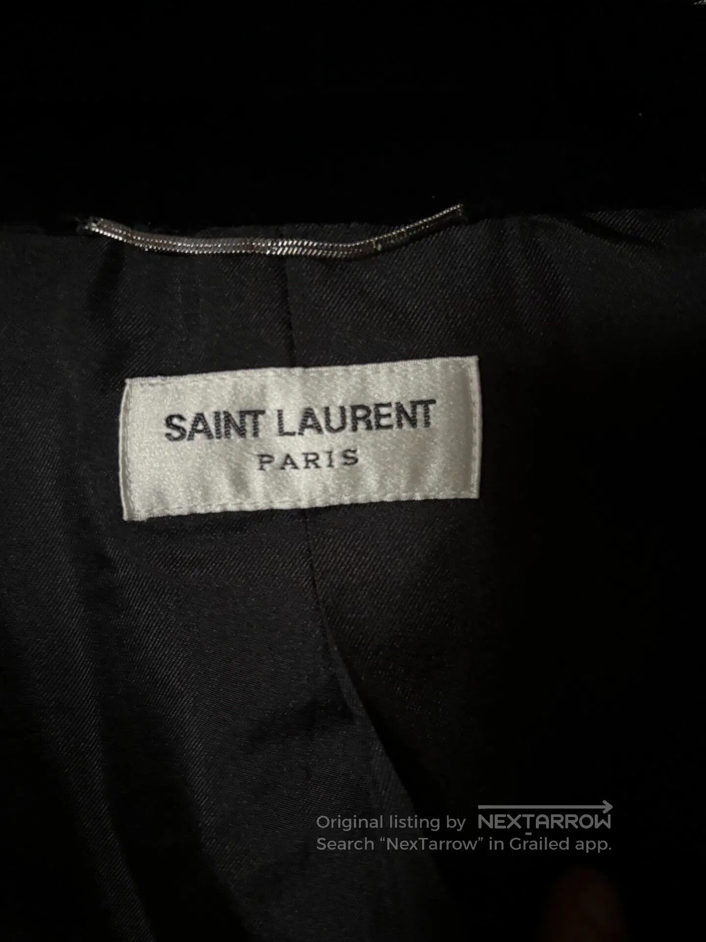 Saint Laurent Paris Saint Laurent Velvet Suit with Gold Accents. Size US S / EU 44-46 / 1 - 5 Thumbnail