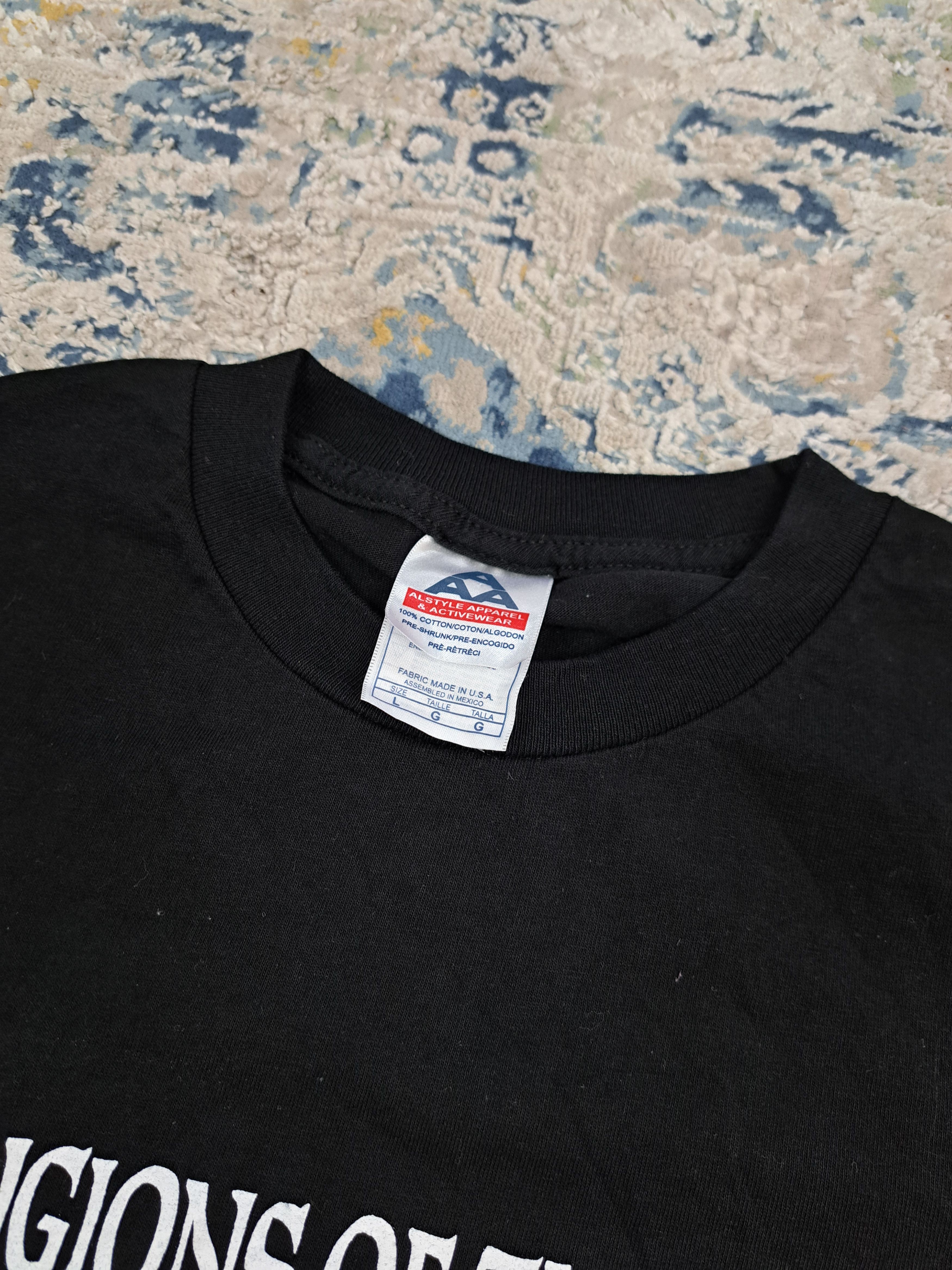 Alstyle Vintage 00s Shit Happens Religions of the World Funny Tee Size US L / EU 52-54 / 3 - 3 Thumbnail