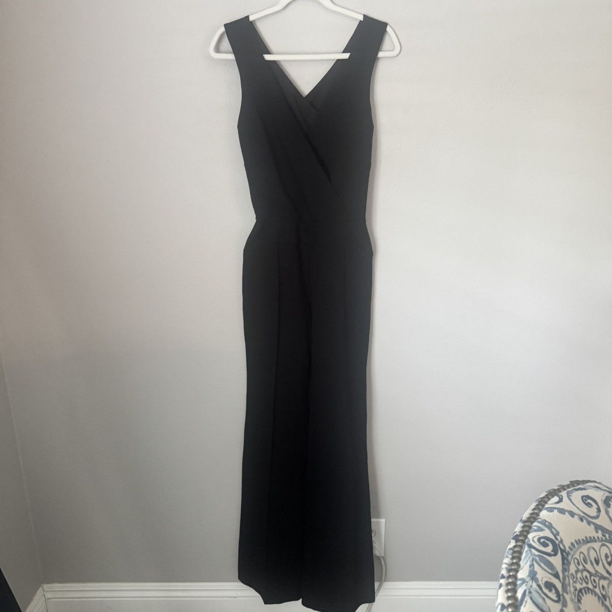 L'AGENCE L’Agence Clara Criss Cross Back Jumpsuit Size 6 MSRP $595 Size 28" / US 6 / IT 42 - 5 Thumbnail