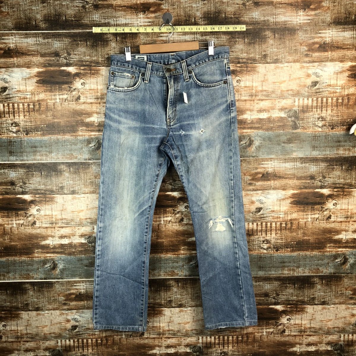 Edwin Edwin japan vintage ripped distressed Denim Pants #A1414 Size US 32 / EU 48 - 1 Thumbnail