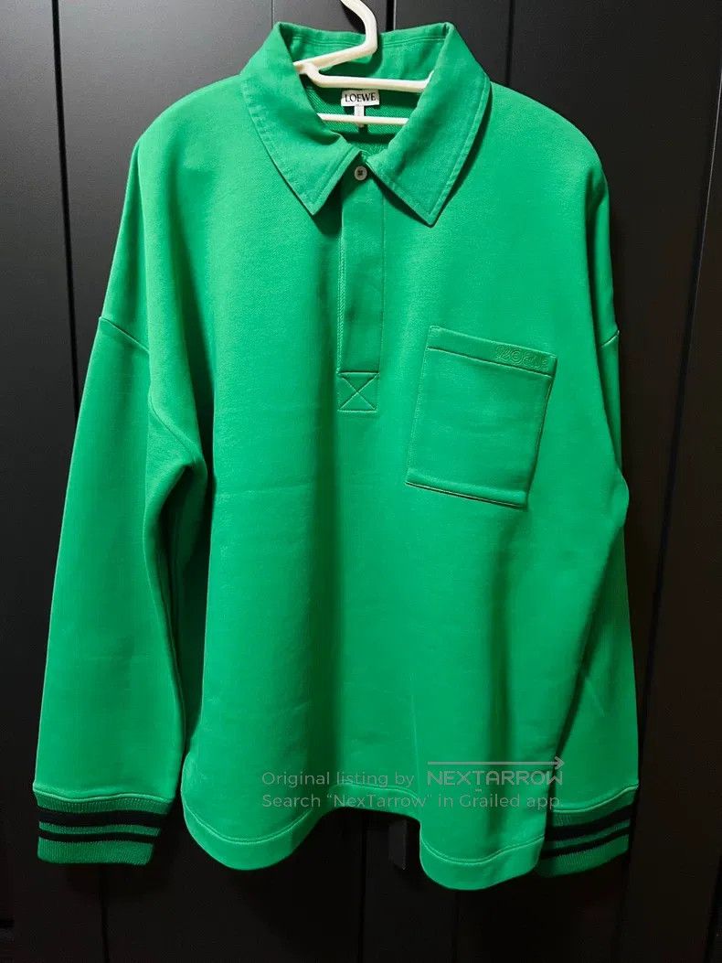 Loewe Loewe Island Series Polo Shirt/Sweater in Green Size US M / EU 48-50 / 2 - 1 Thumbnail