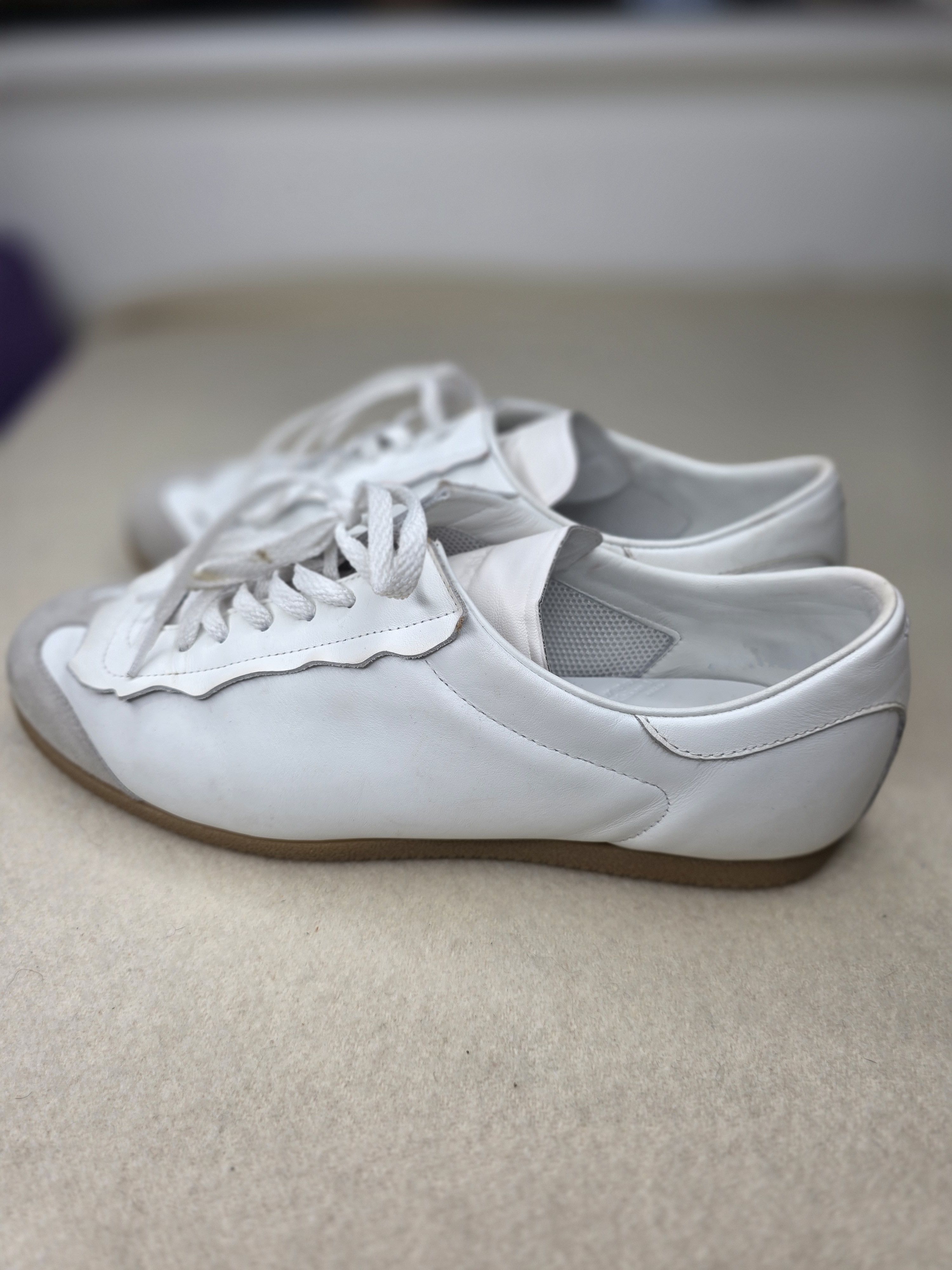 Maison Margiela Maison Margiela Replica German Army Trainers White Leather Size US 10.5 / EU 43-44 - 3 Thumbnail